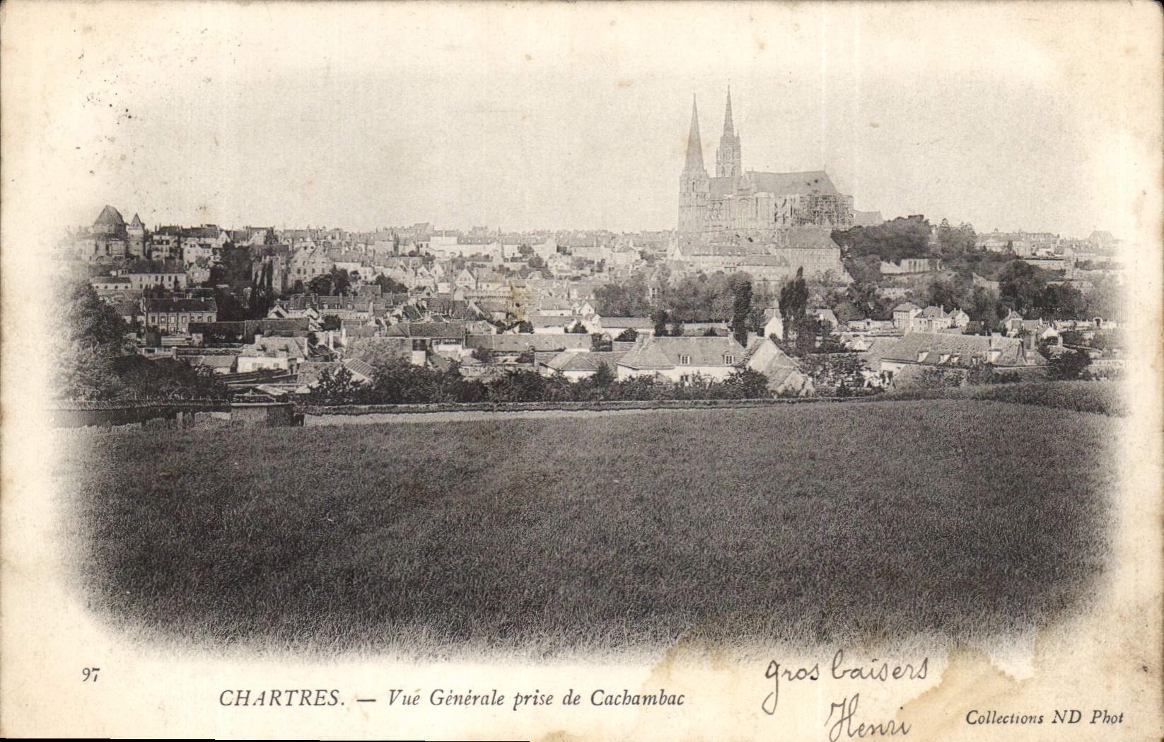 CPA Chartres vue generale prise de Cachambac