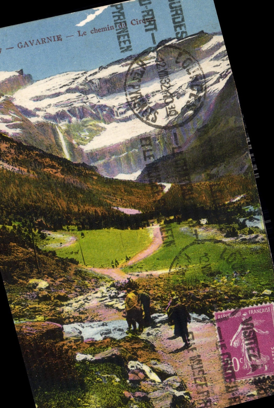 CPA Gavarnie le Chemin du Cirque 