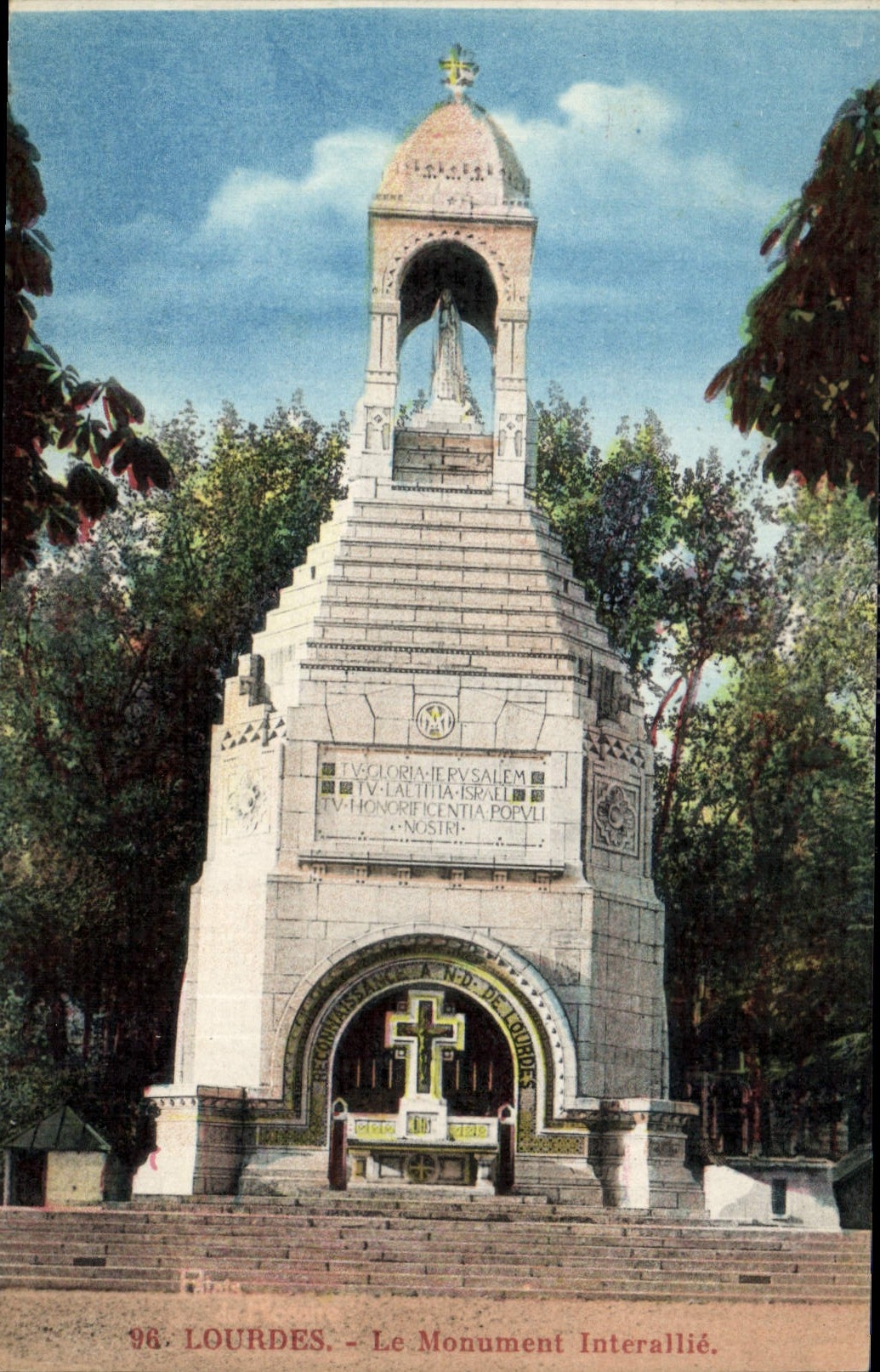 CPA Lourdes le Monument Interallie 