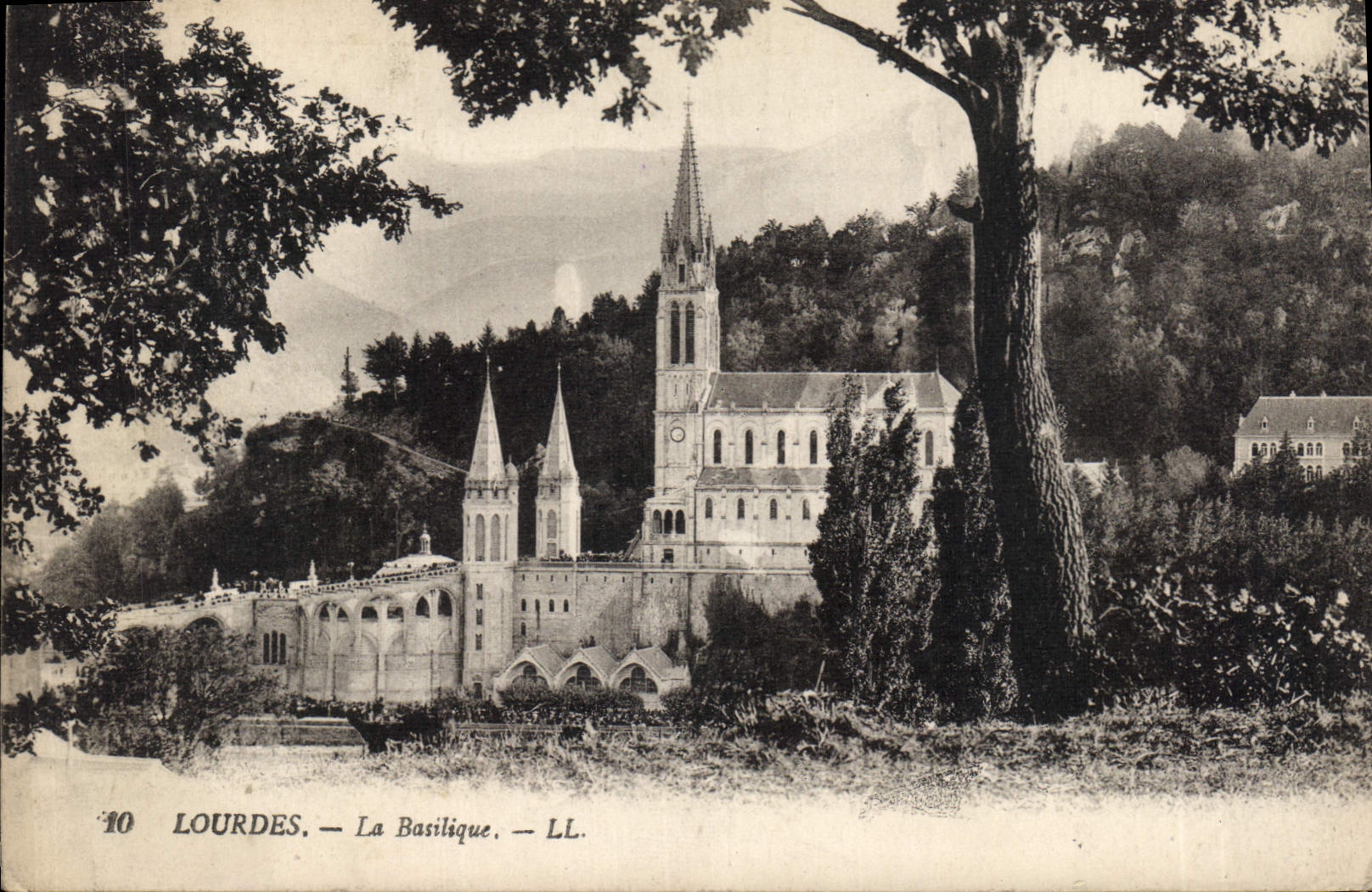 CPA Lourdes la Basilique 