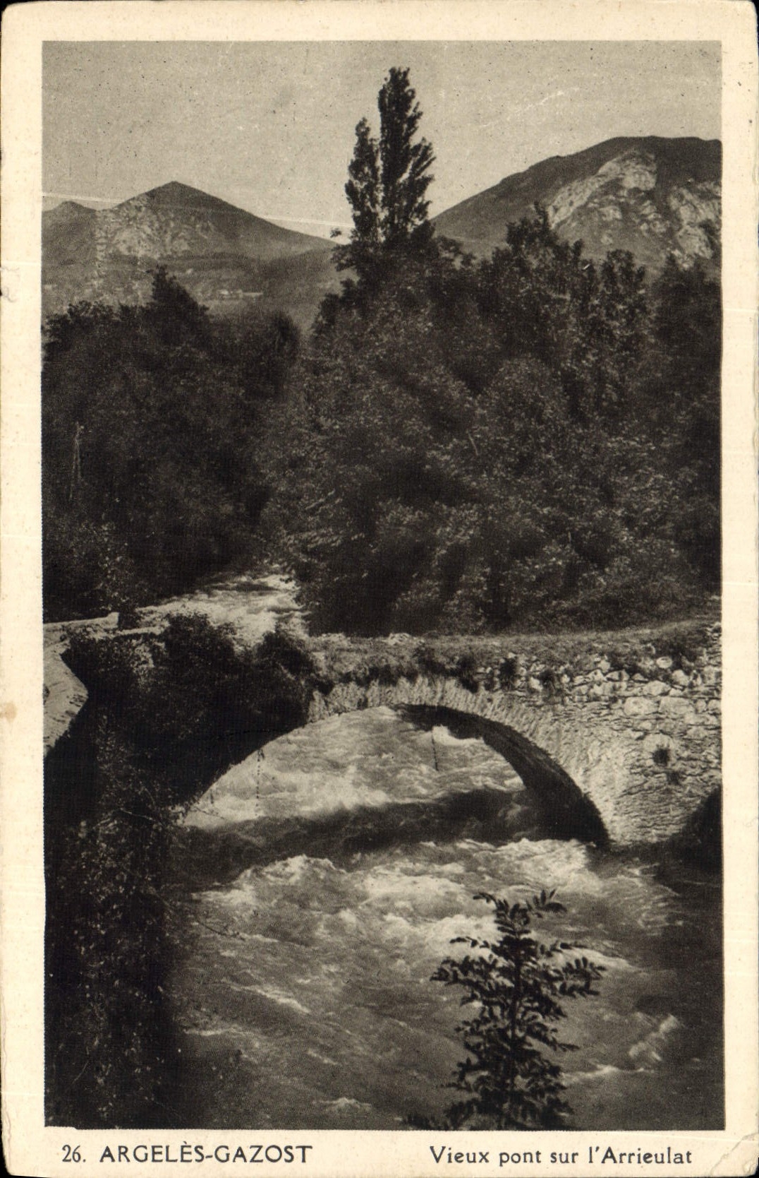 CPA Argeles Gazost Vieux Pont sur l'Arrieulat 