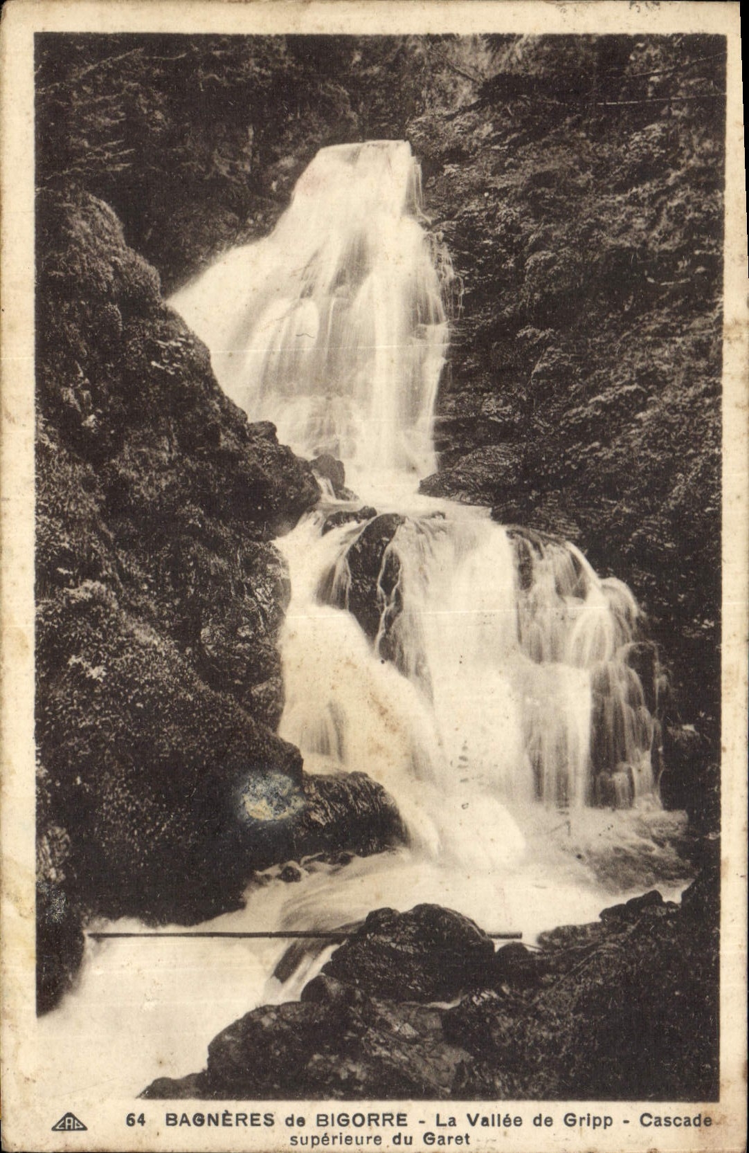 CPA Bagneres de Bigorre la Vallee de Gripp Cascade superieure du Garet 