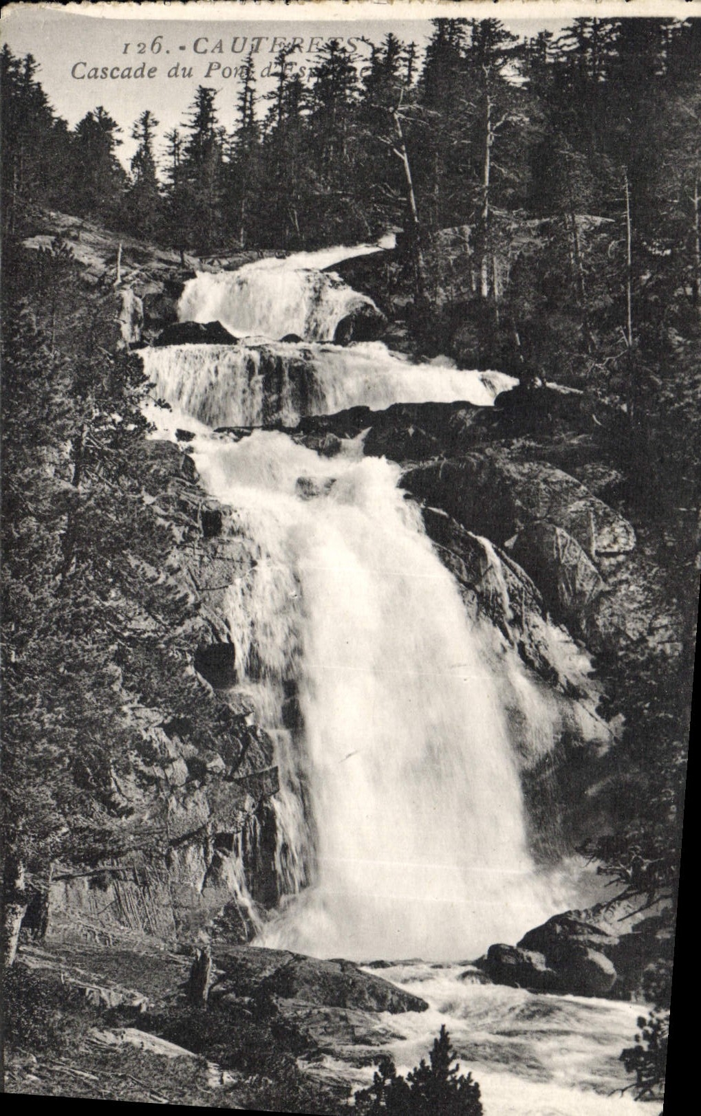 CPA Cauterets Cascade du Pont d'Espagne 