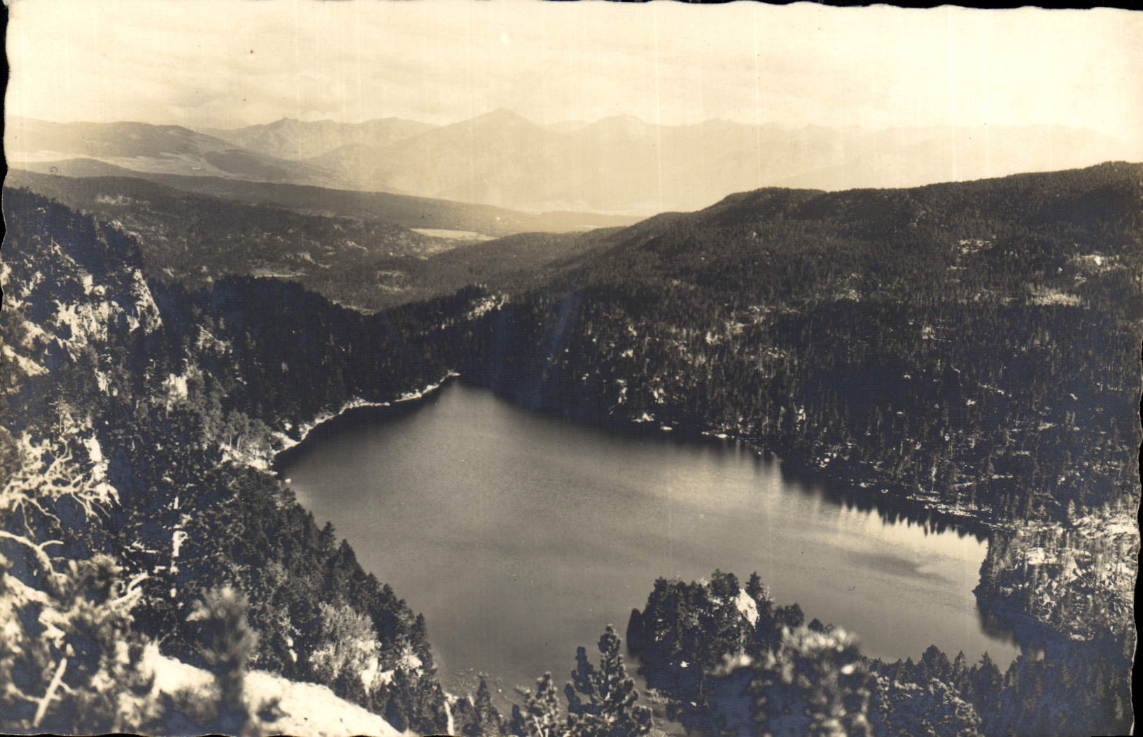 CPA Lac Noir pres de Pont Romeu 