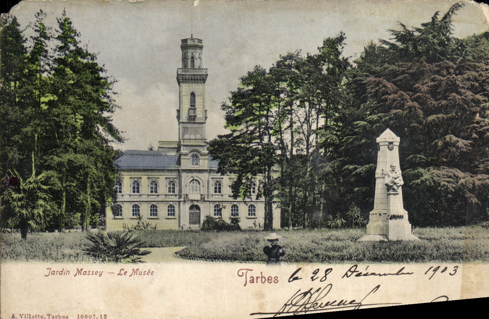 CPA Tarbes Jardin Massey le Musee