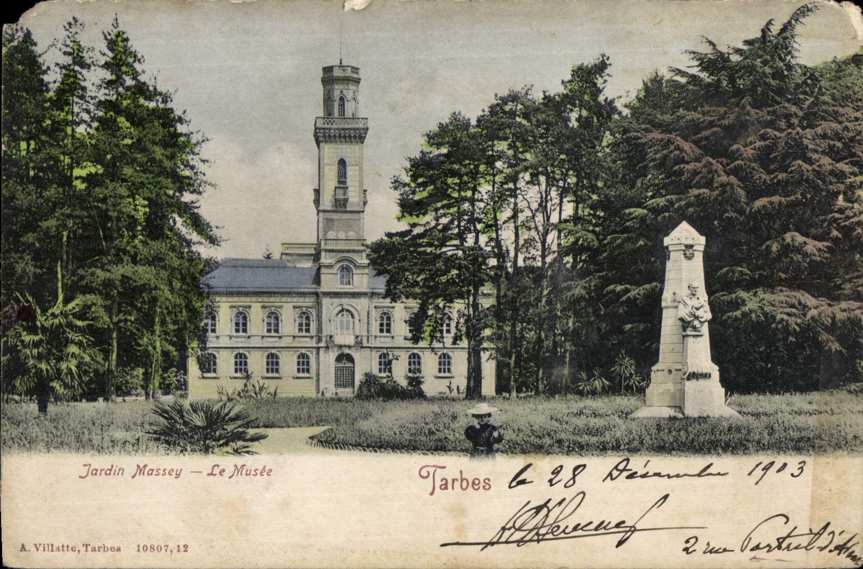 CPA Tarbes Jardin Massey le Musee 