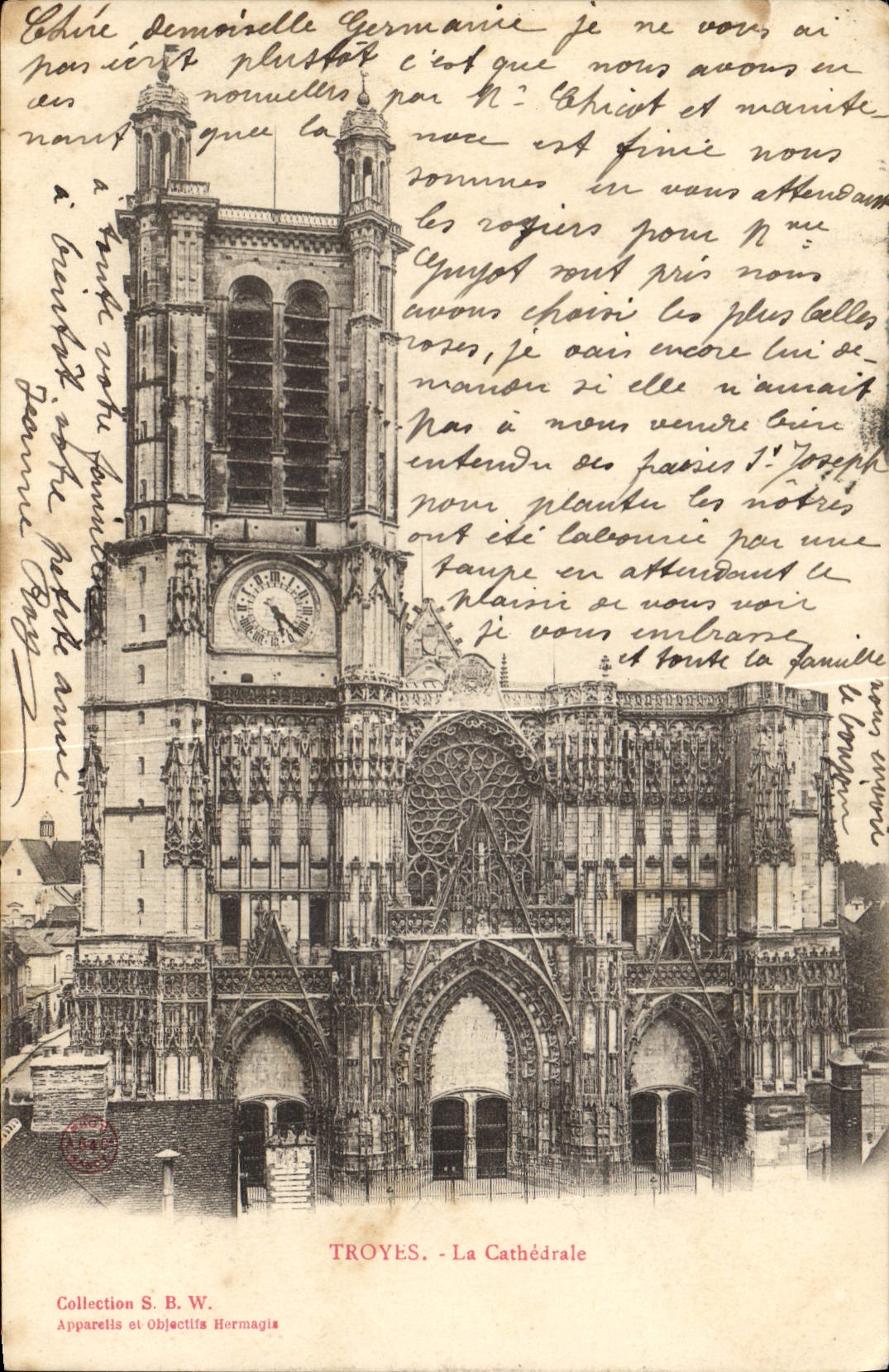 CPA Troyes la Cathedrale 