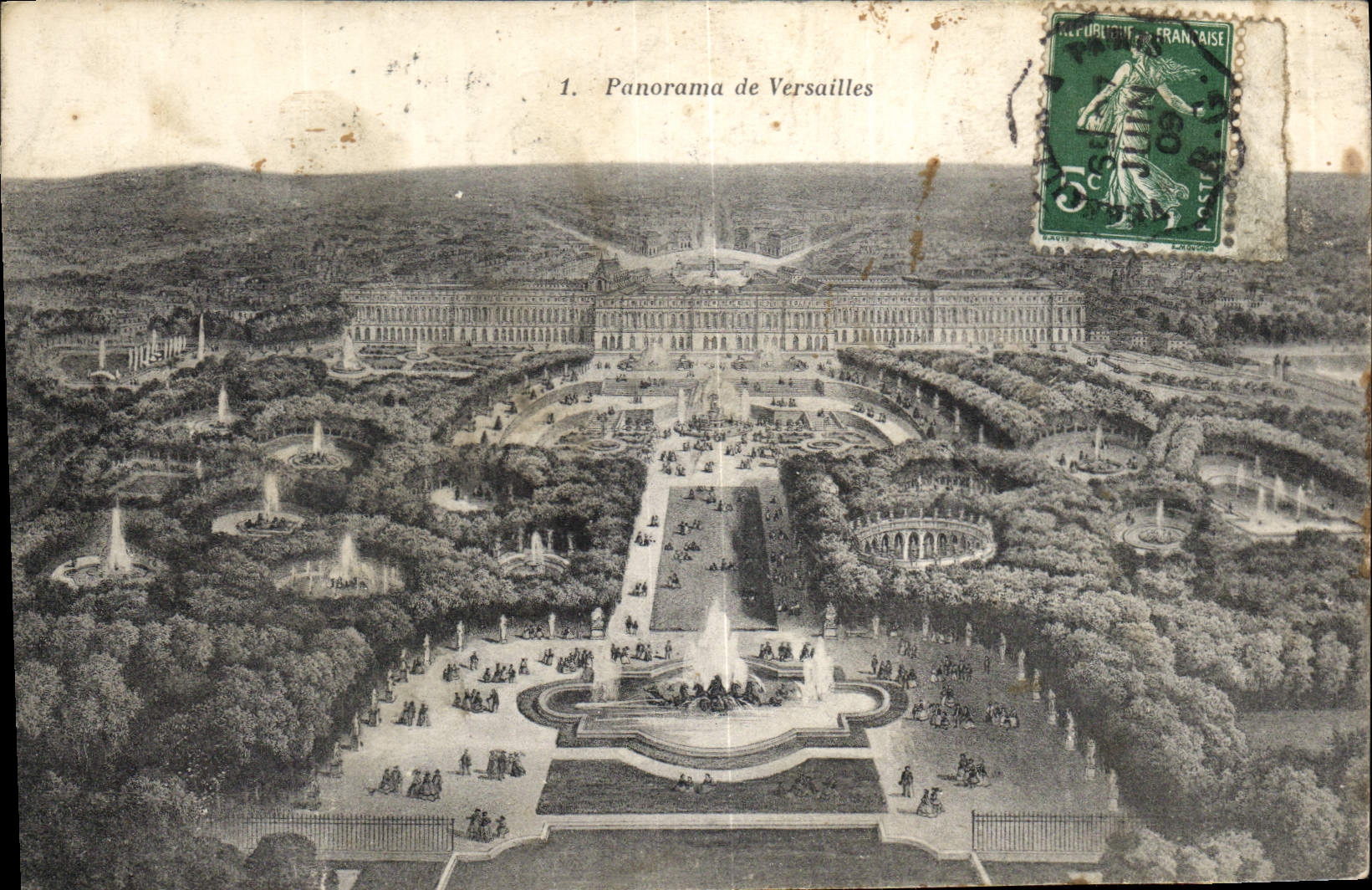 CPA Panorama de Versailles 