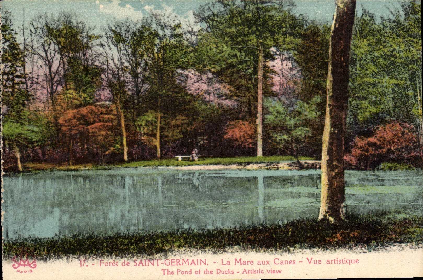 CPA Foret de Saint Germain la Mare aux Canes vue artistique