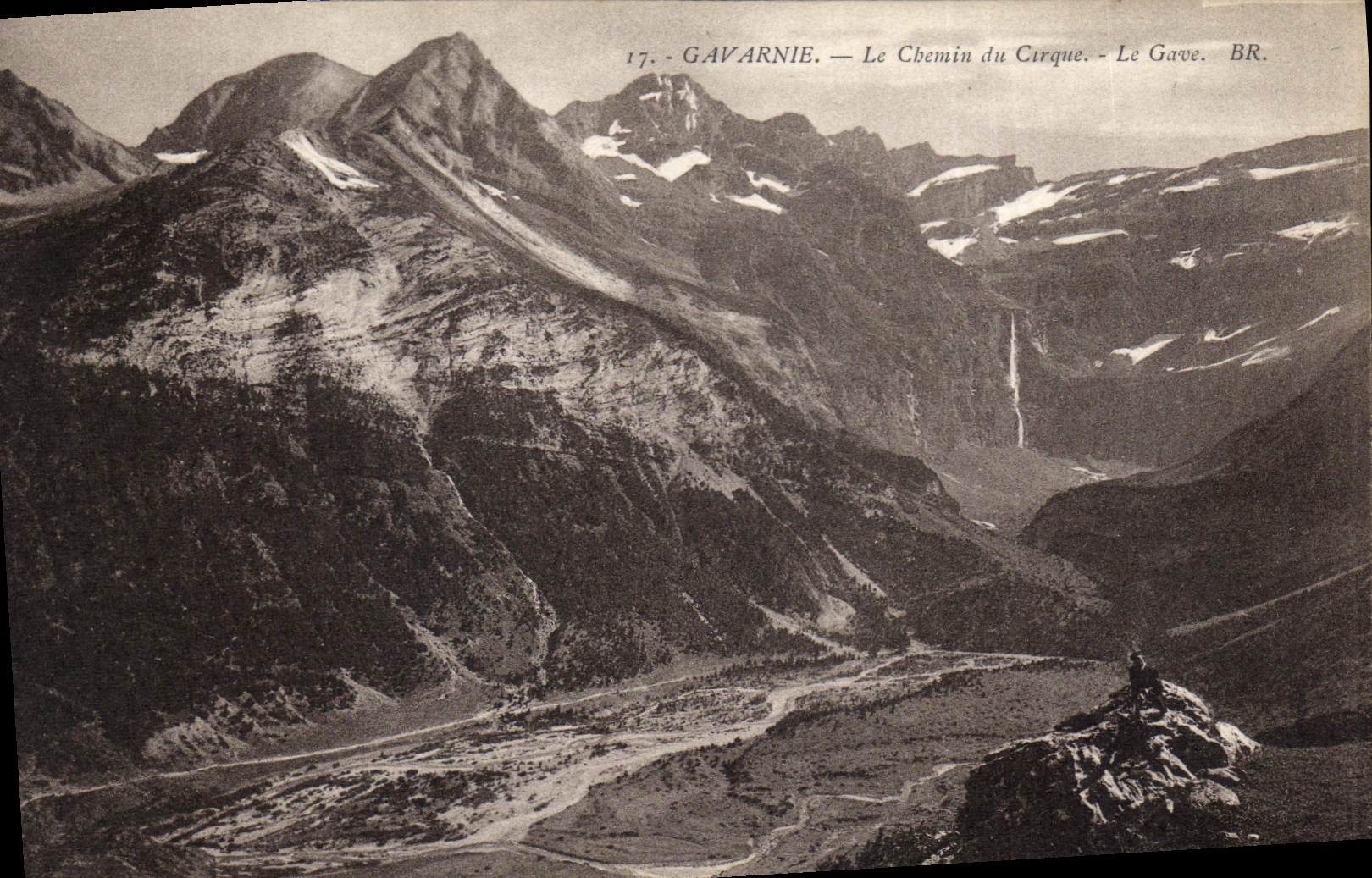 CPA Gavarnie L Chemin du Cirque Le Gave 
