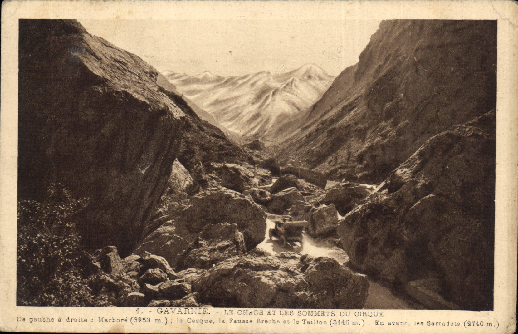 CPA Gavarnie Le Chaos et les sommets du cirque 