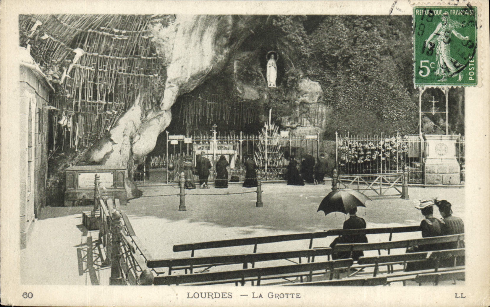 CPA Lourdes La Grotte 