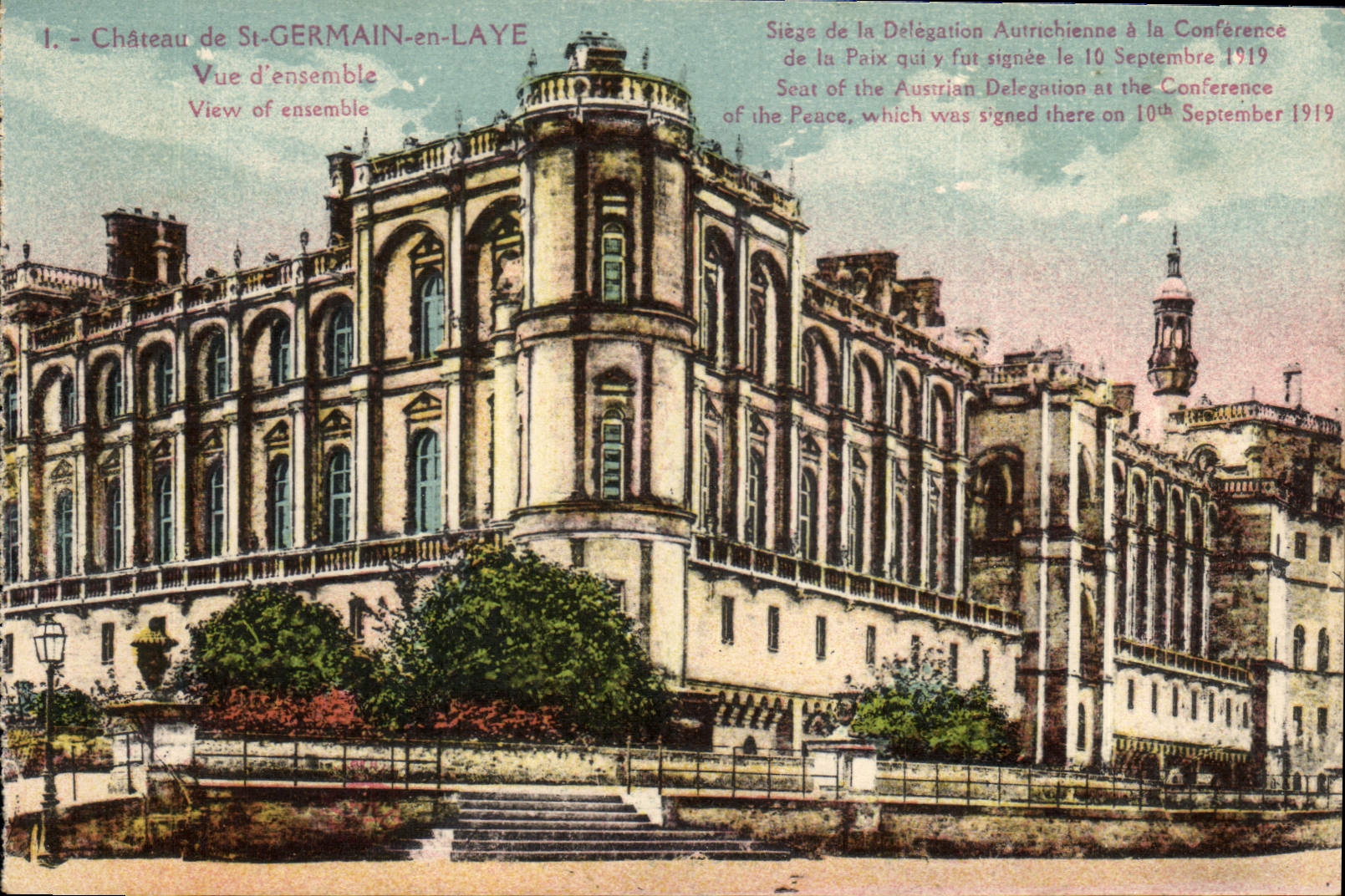 CPA Chateau de St Germain en Laye Vue d'ensemble