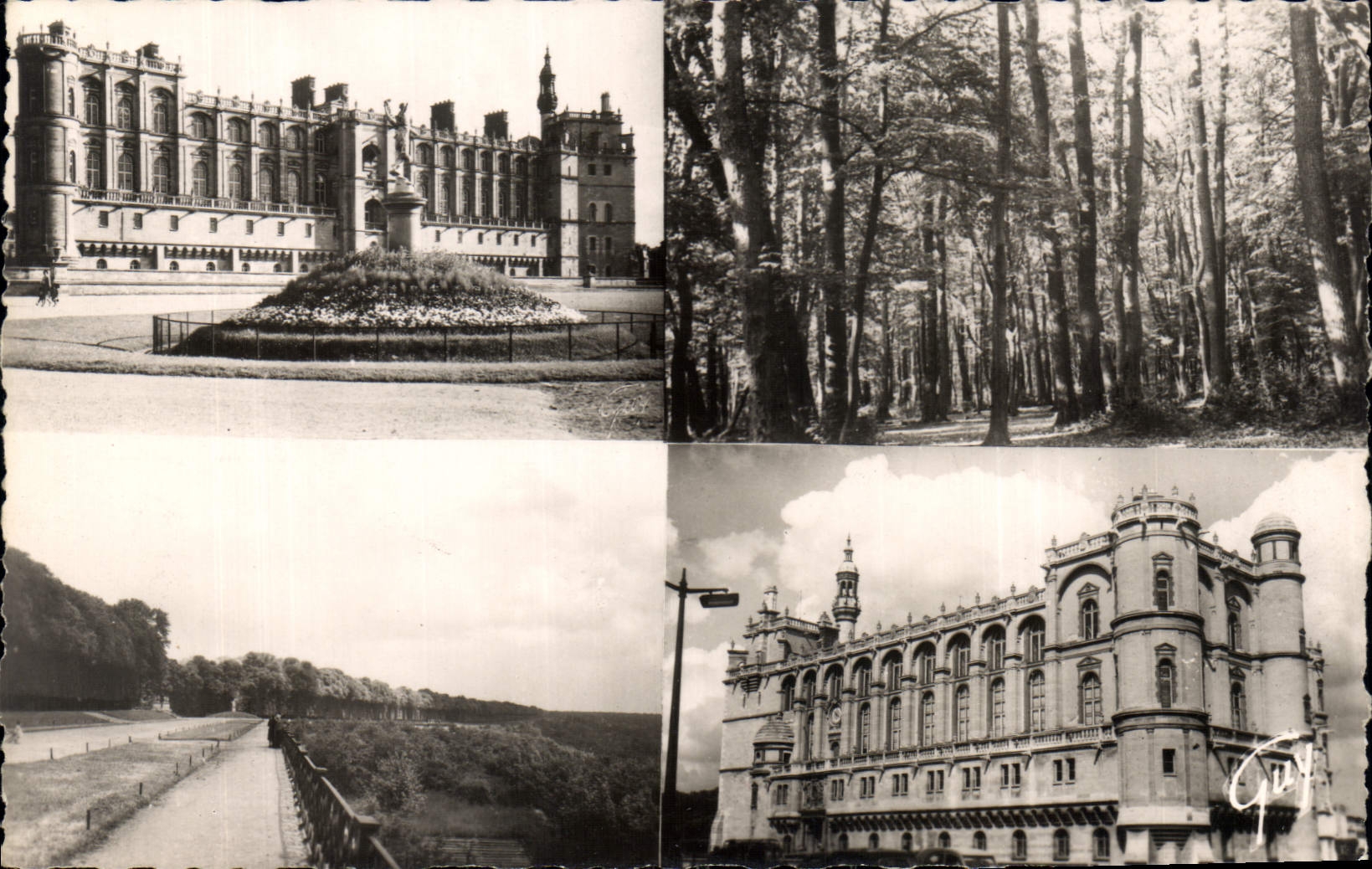 CPA Sainte Germain en Laye et ses Merveilles Le Chateau vu de l'Esplanade la foret la terrasse et vu