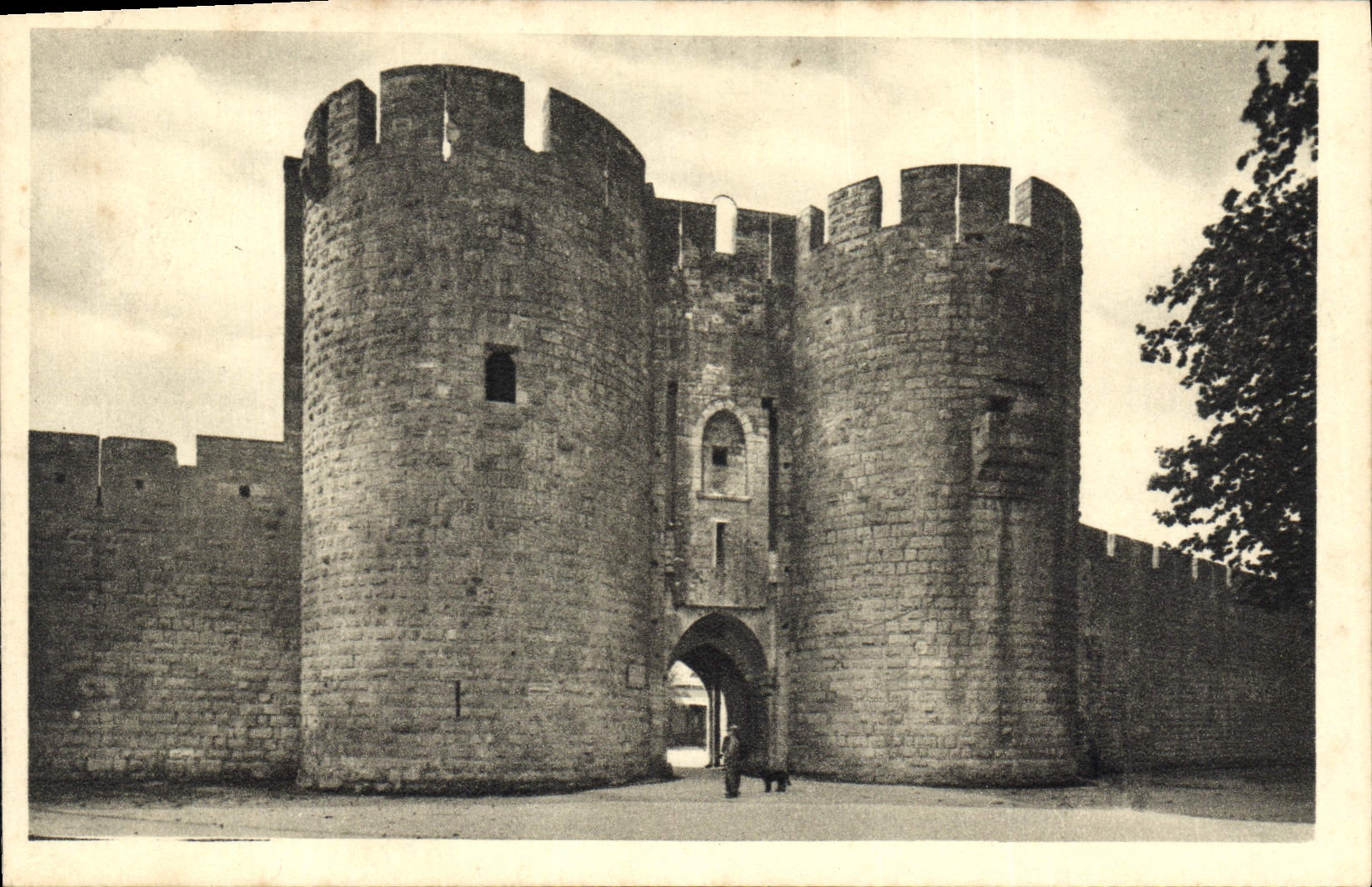 CPA Aigues Mortes Gard Les Remparts Porte de la Gardette 