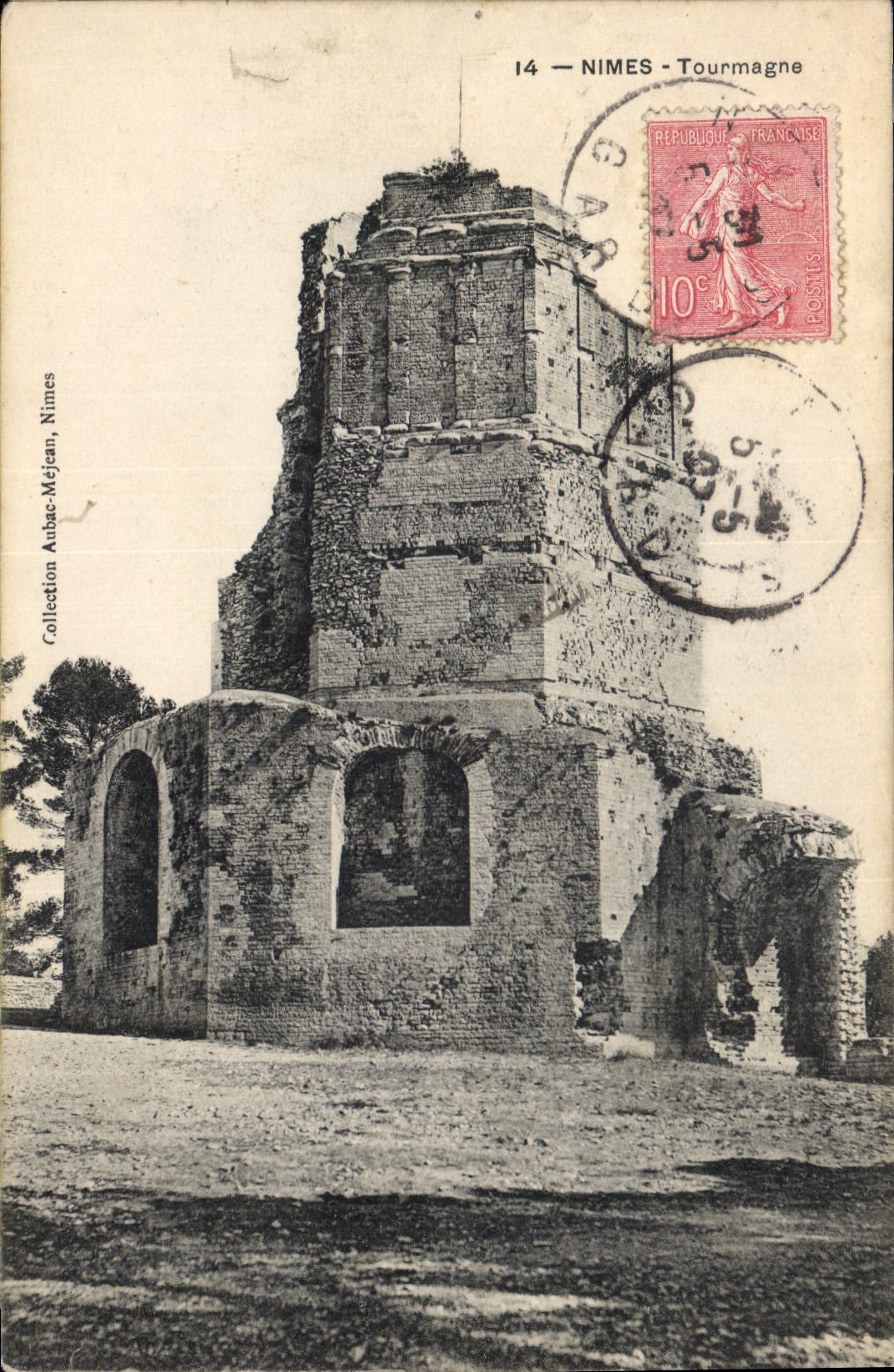 CPA Nimes Tourmagne  Tour Magne