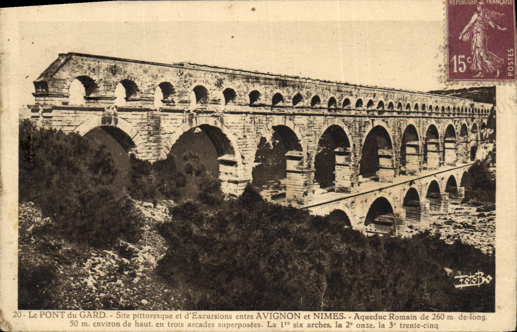 CPA Le Pont du Gard Site pittoresque et d'Excursions 