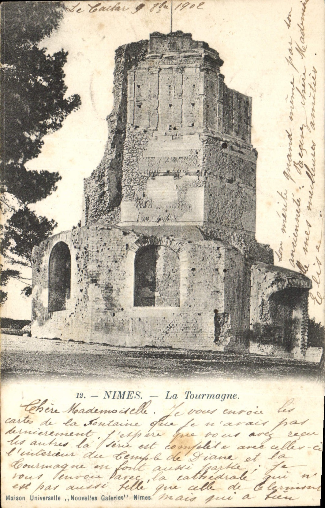 CPA Nimes La Tourmagne Tour Magne