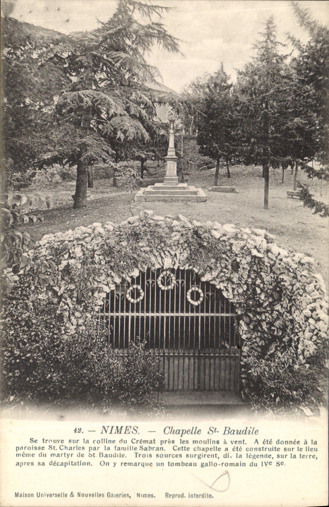 CPA Nimes Chapelle St Baudile 