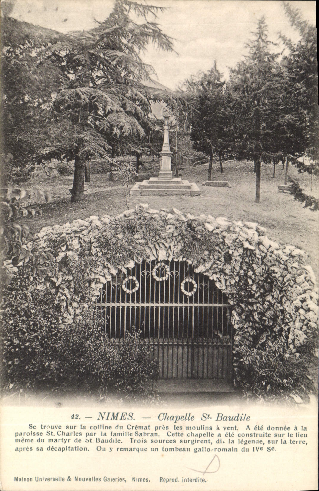 CPA Nimes Chapelle St Baudile 