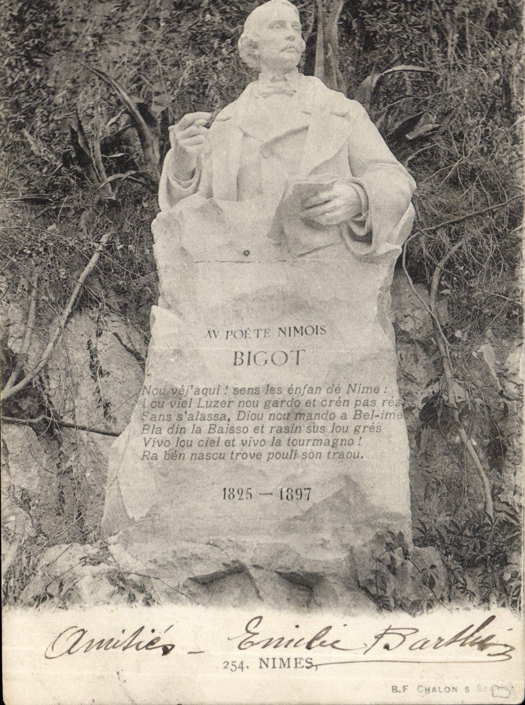 CPA Nimes Poete Nimois Bigot