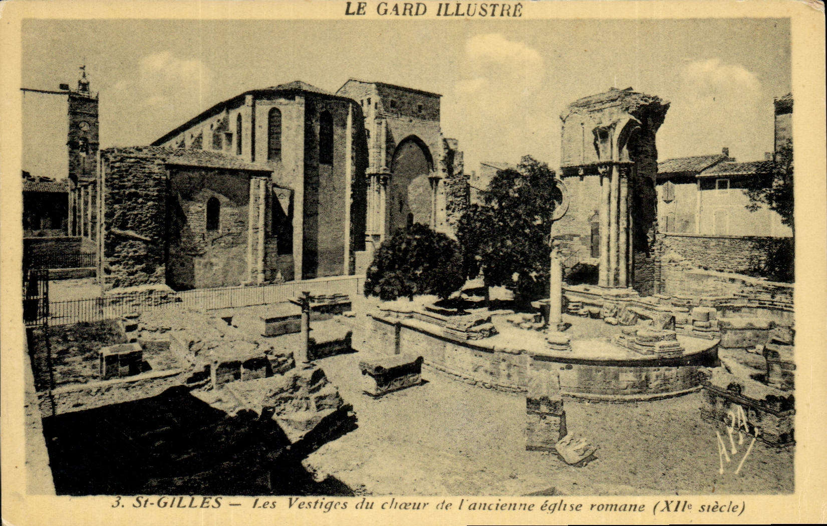 CPA Le Gard illustre St Gilles Les Vestiges du choeur de l'ancienne eglise romane 