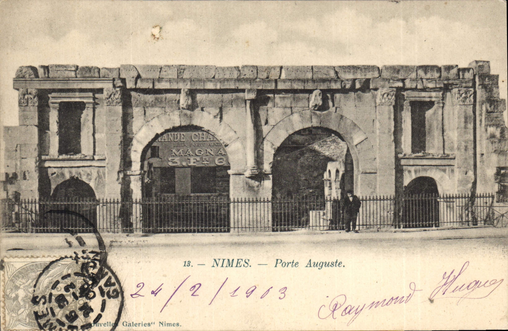 CPA Nimes Porte Auguste 