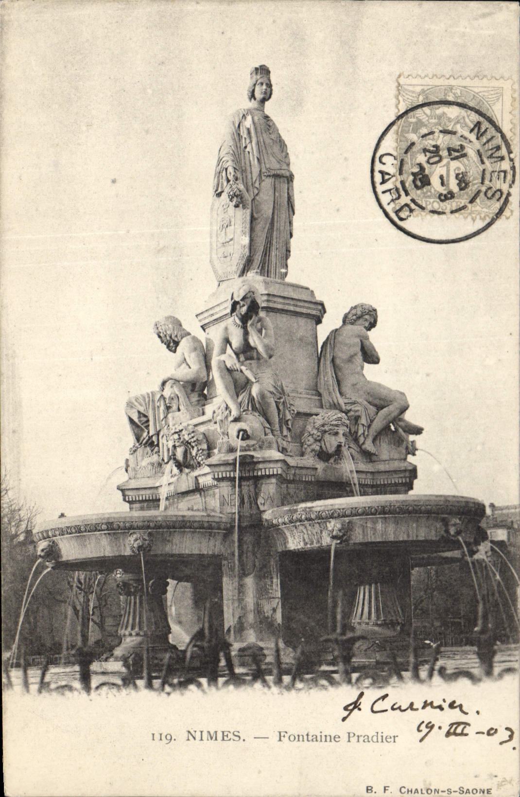 CPA Nimes Fontaine Pradier 