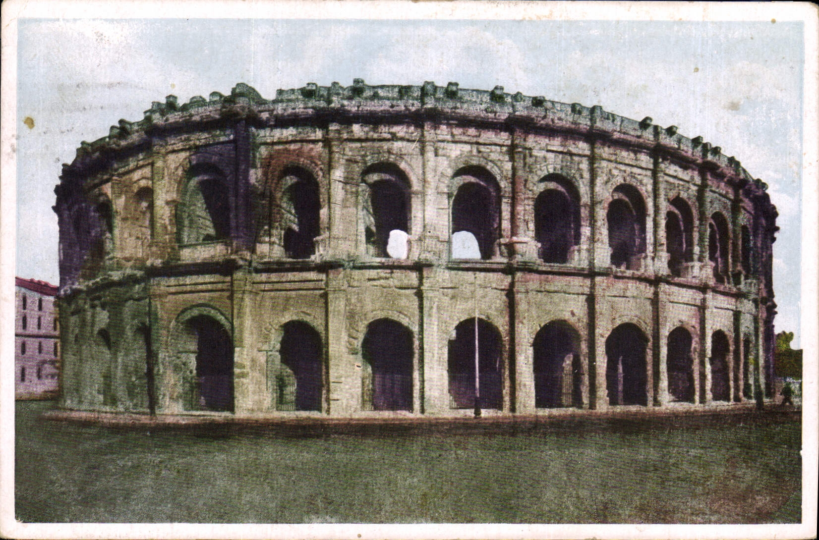 CPA Nimes Gard Les Arenes cote Ouest 