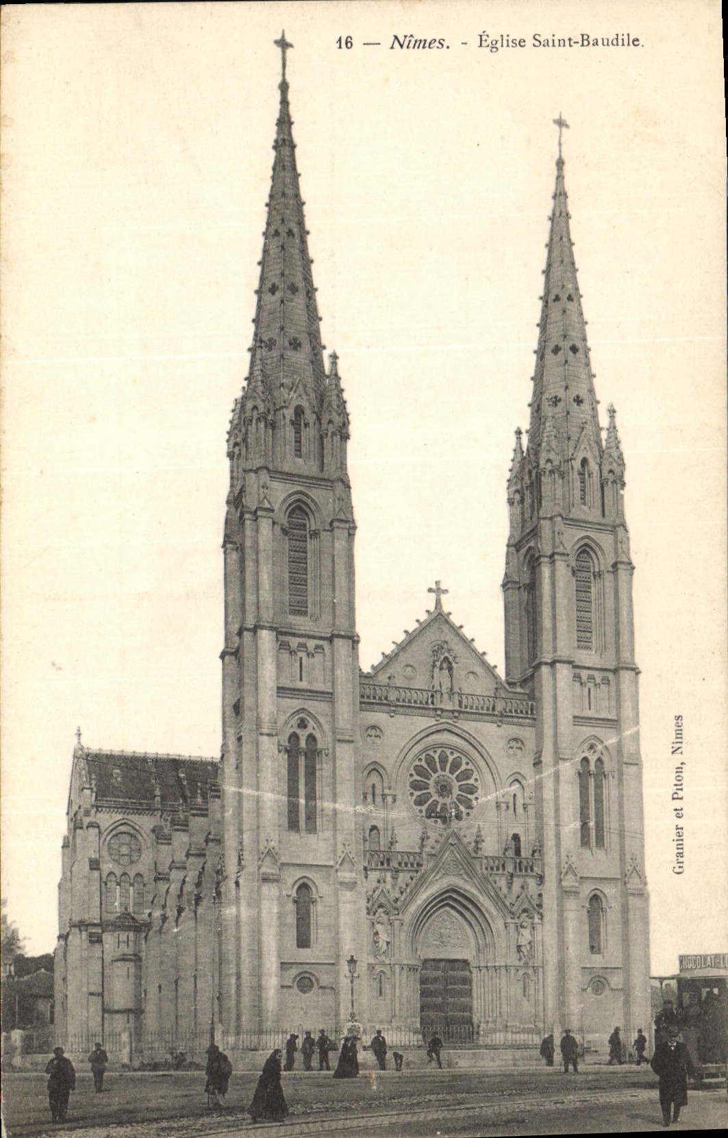 CPA Nimes Eglise Saint Baudile 