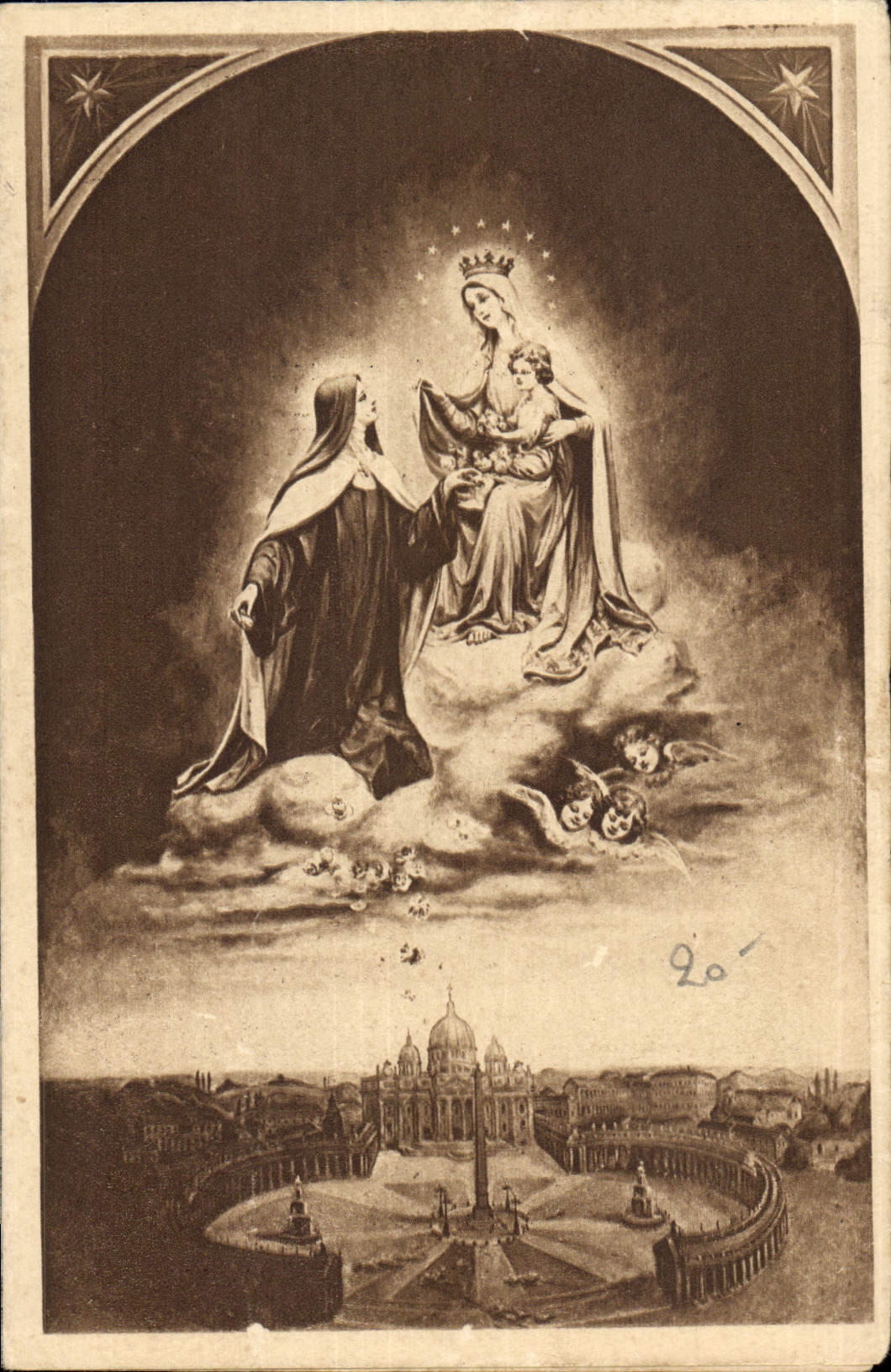 CPA La Souscription pour l'Erection de la Basilique de Sainte Therese de l'Enfant Jesus a Lisieux 
