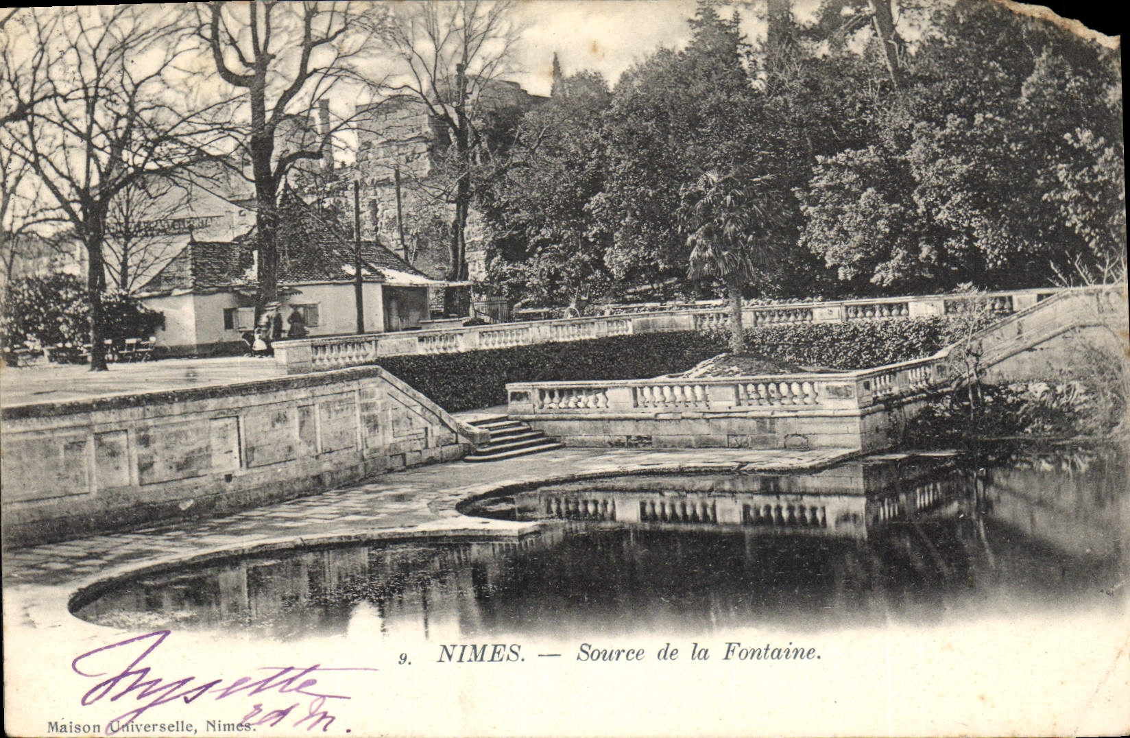 CPA Nimes Source de la Fontaine 