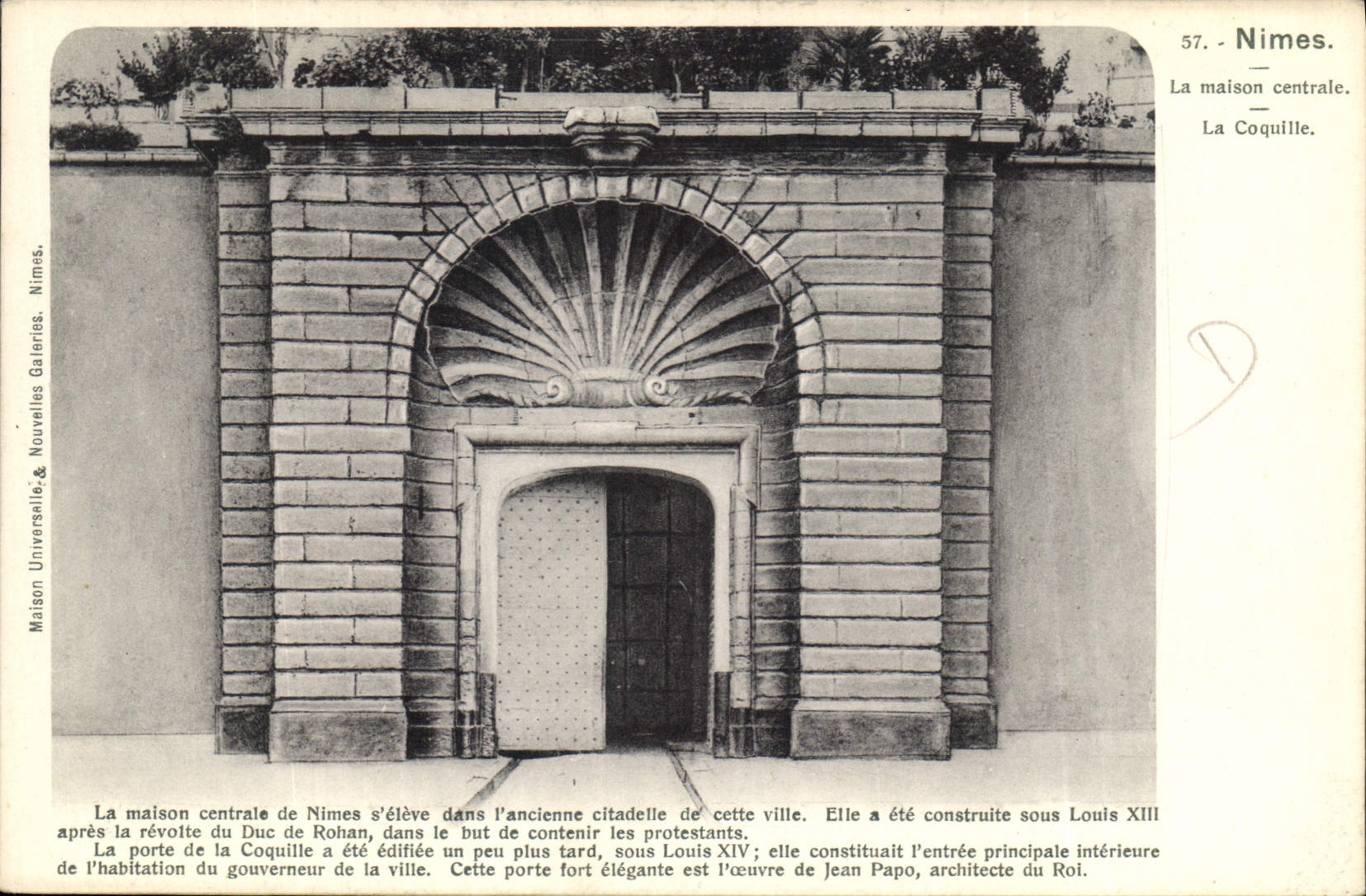 CPA Nimes la maison centrale la Coquille 