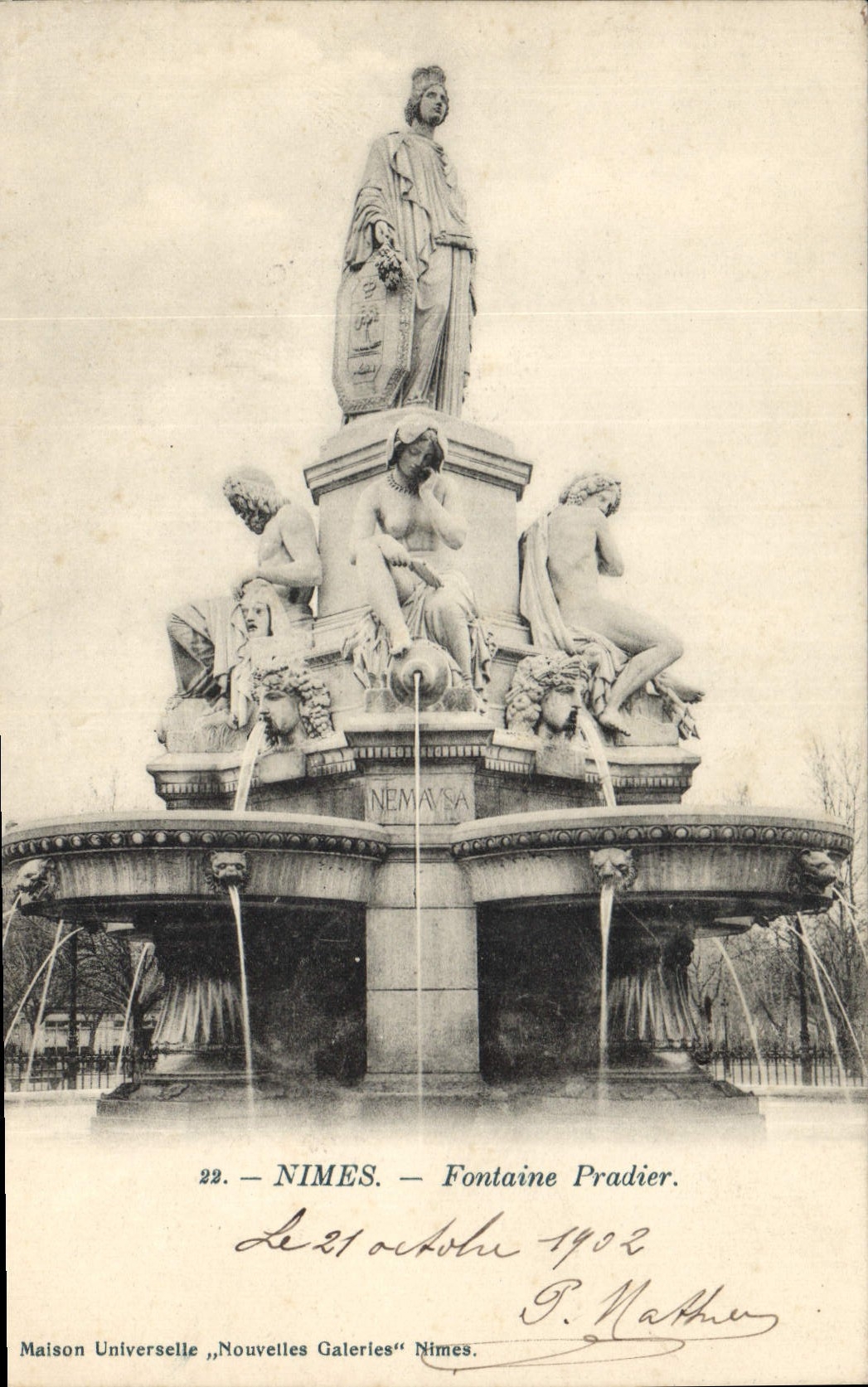 CPA Nimes Fontaine Pradier 