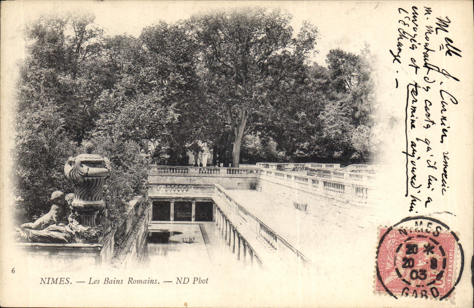 CPA Nimes Les Bains Romains 