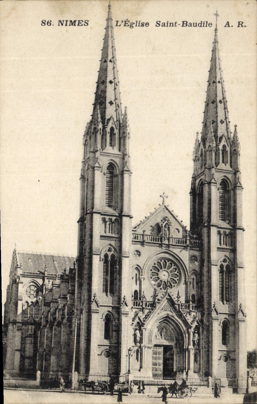 CPA Nimes L'Eglise Saint Baudile 