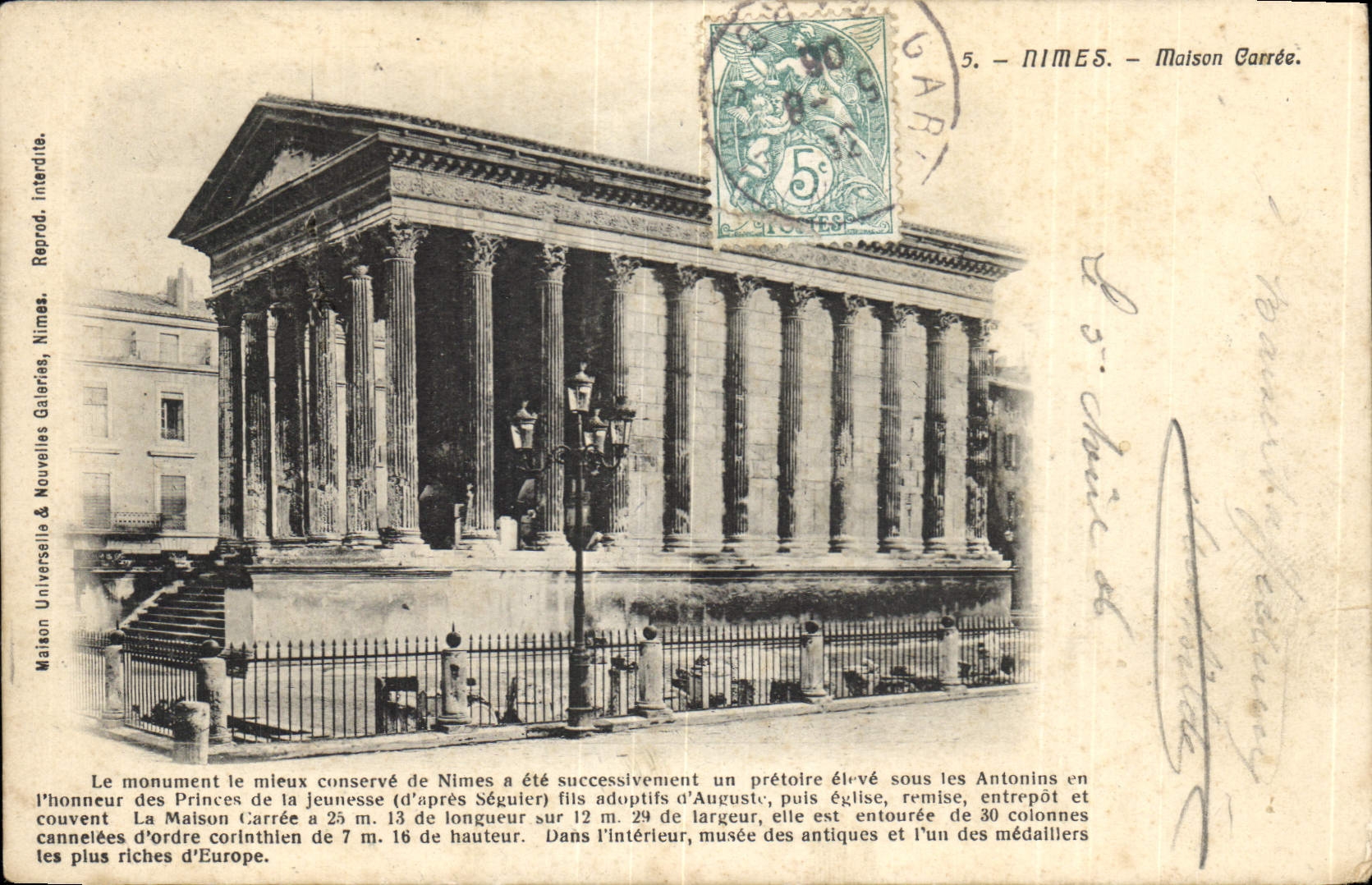 CPA Nimes Maison Carree 