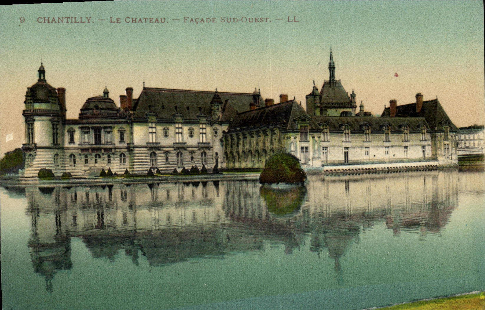 CPA Chantilly le Chateau facade sud ouest