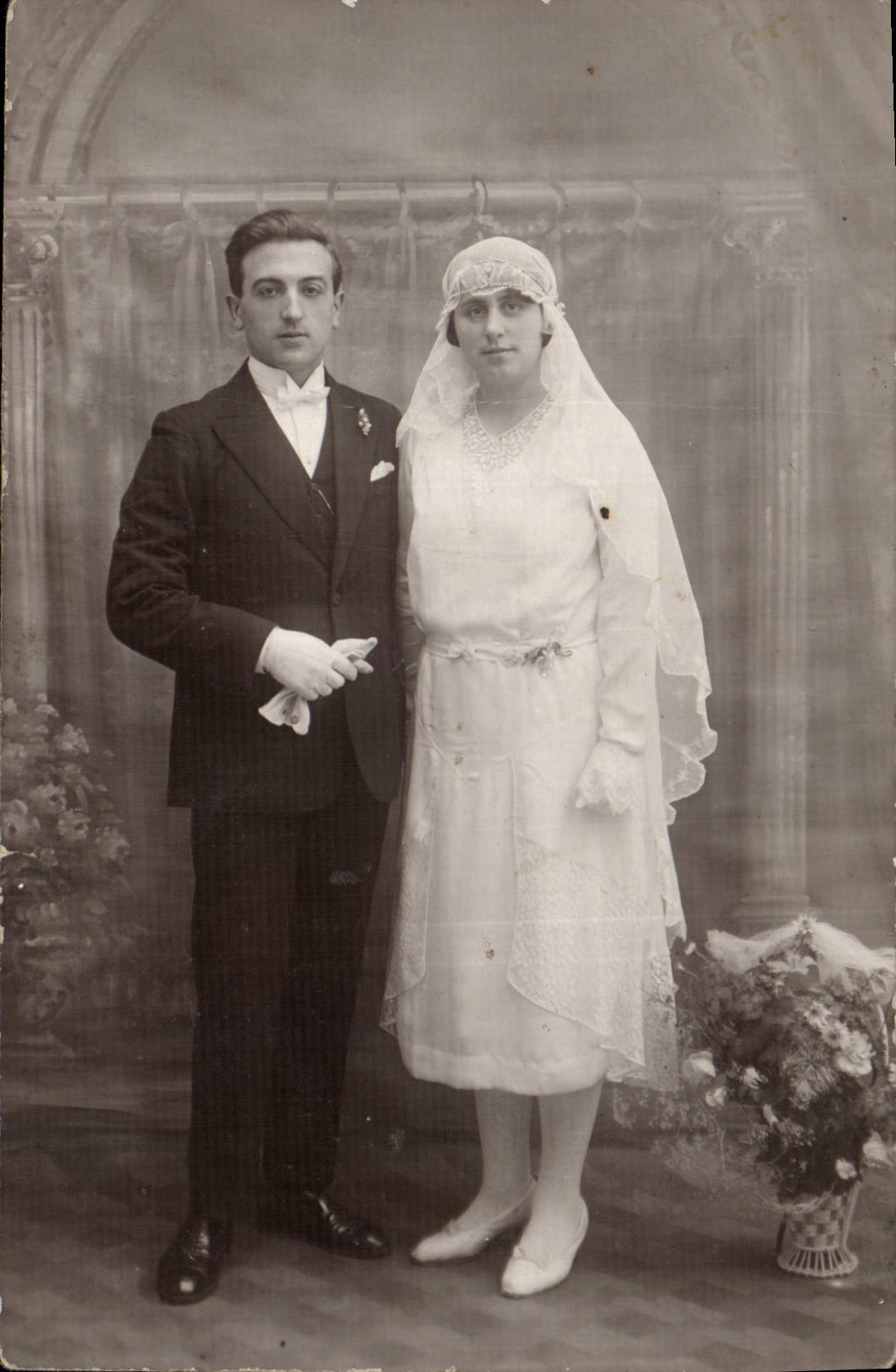 CARTE PHOTO Femme Mariage