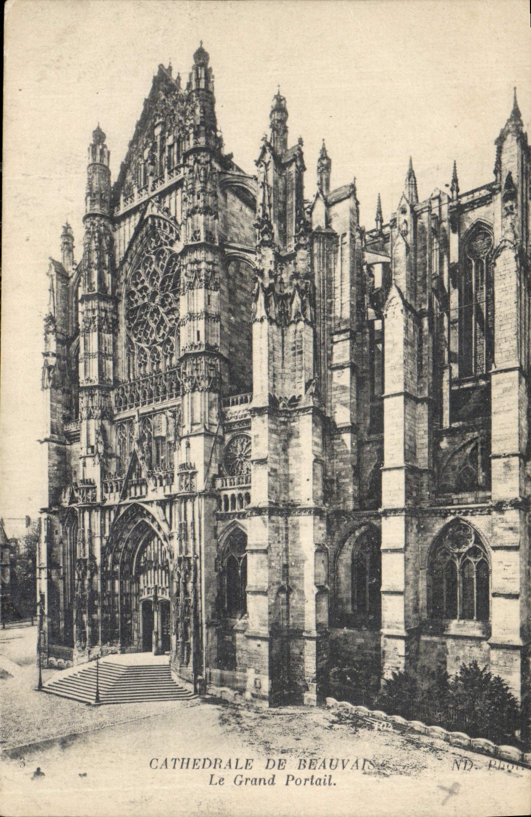CPA Cathedrale de Beauvais le Grand Portail