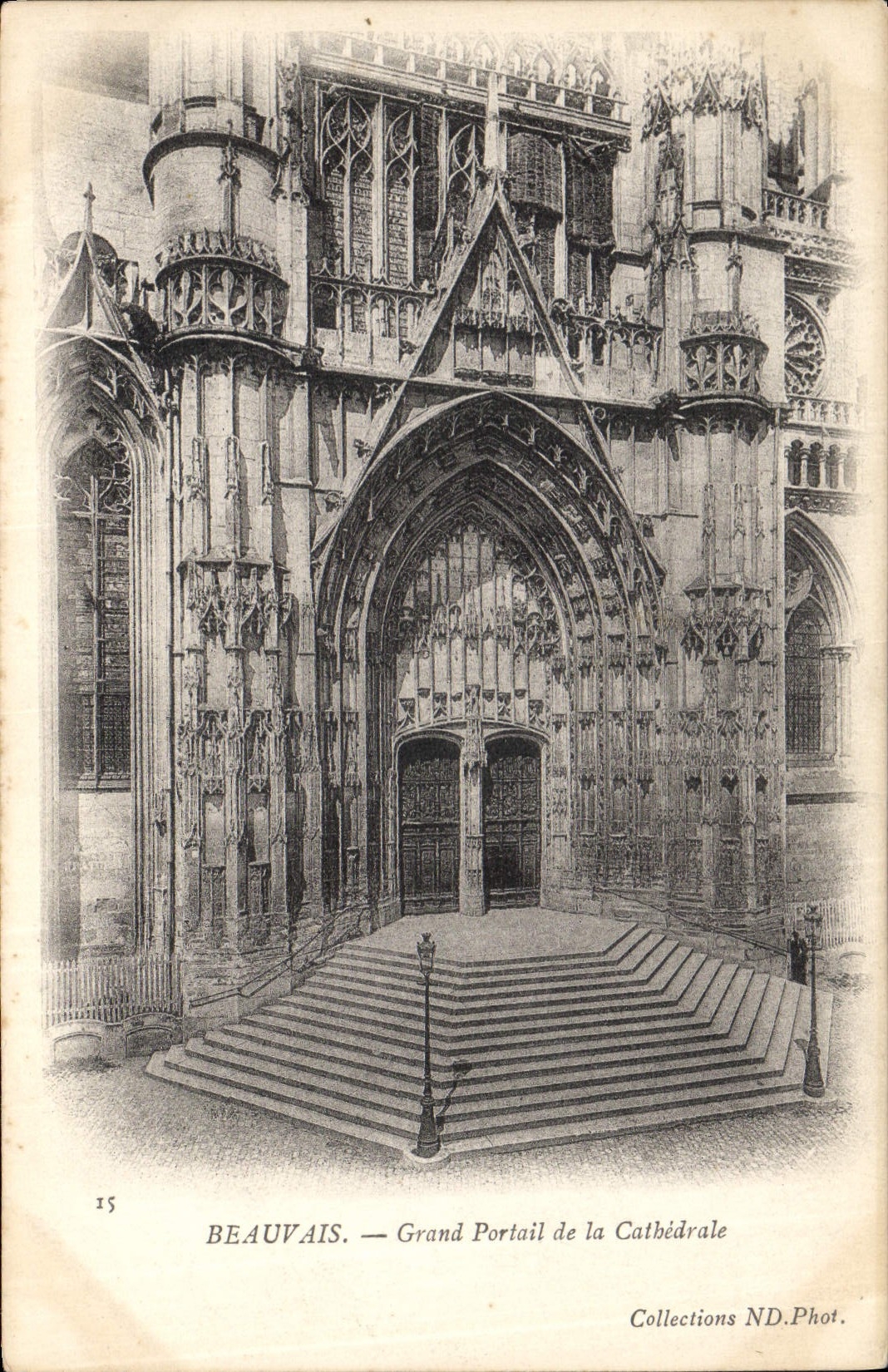 CPA Beauvais Grand Portail de la Cathedrale 