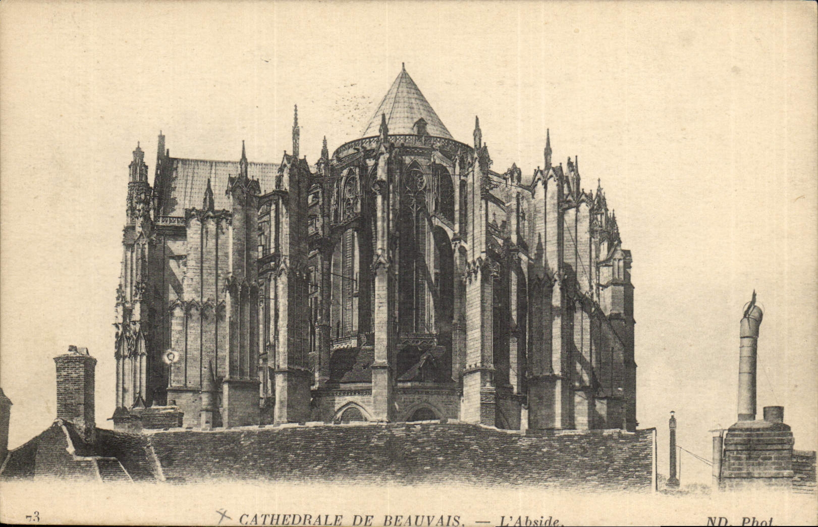 CPA Cathedrale de Beauvais l'Abside 