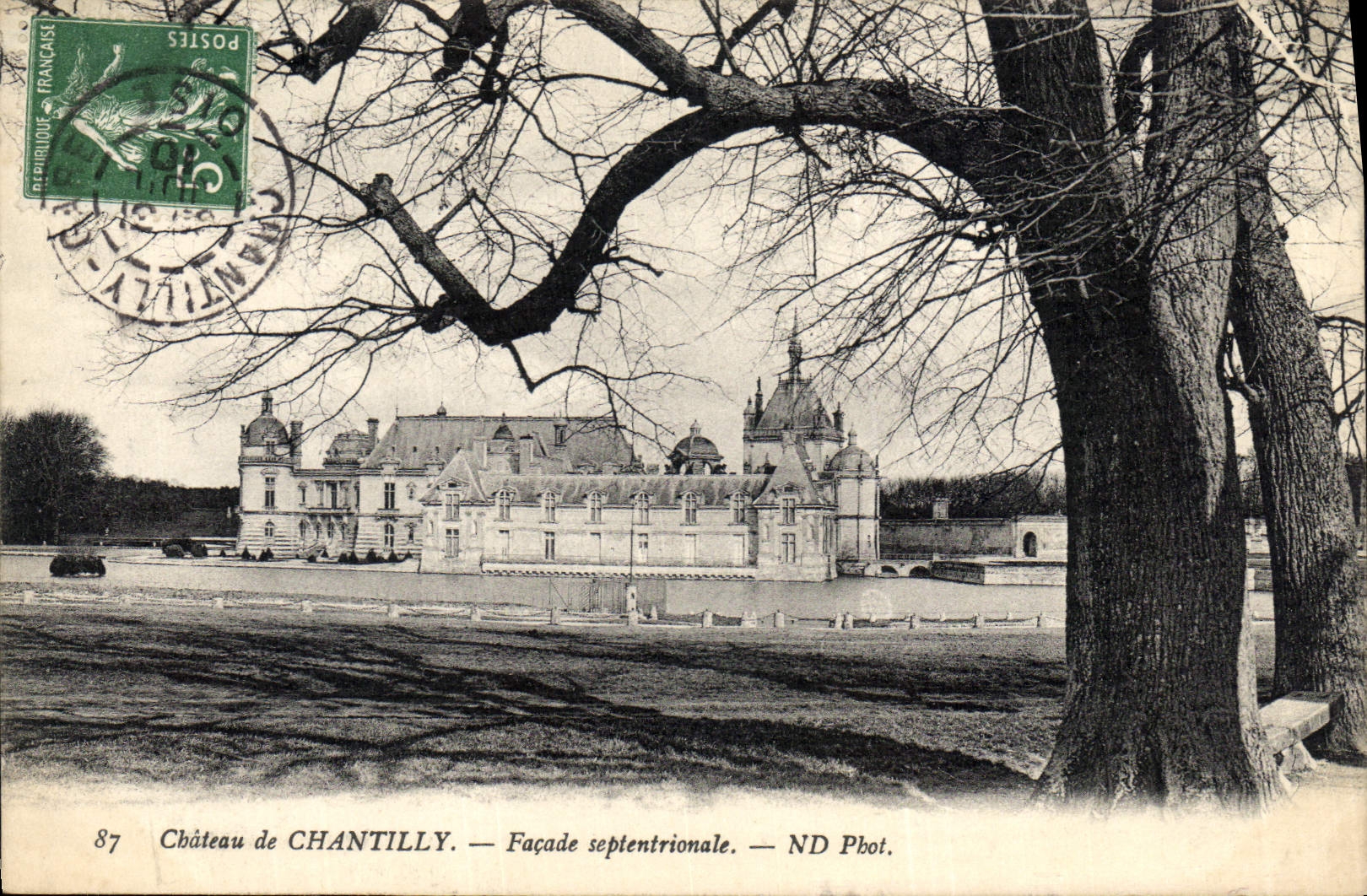CPA Chateau de Chantilly Facade septentrionale 