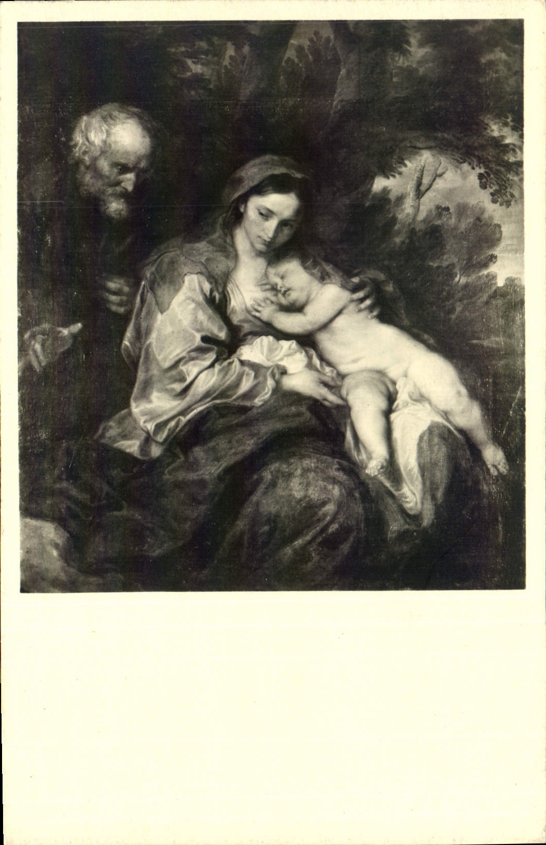 CPA Exposition des Chefs d'Oeuvre de la Pinacotheque de Munich Van Dyck Fulte en Egypte