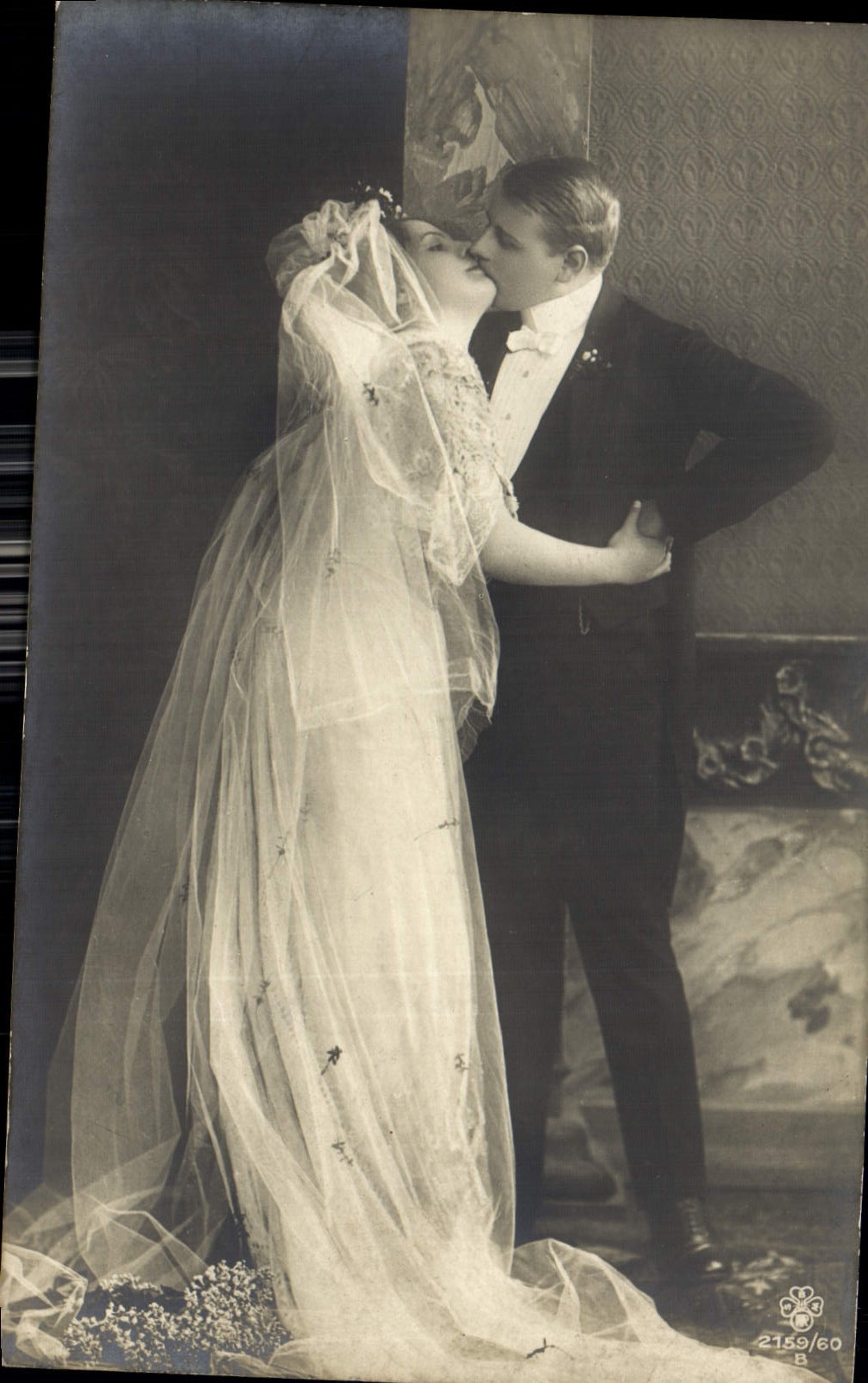 CARTE PHOTO Femme Mariage