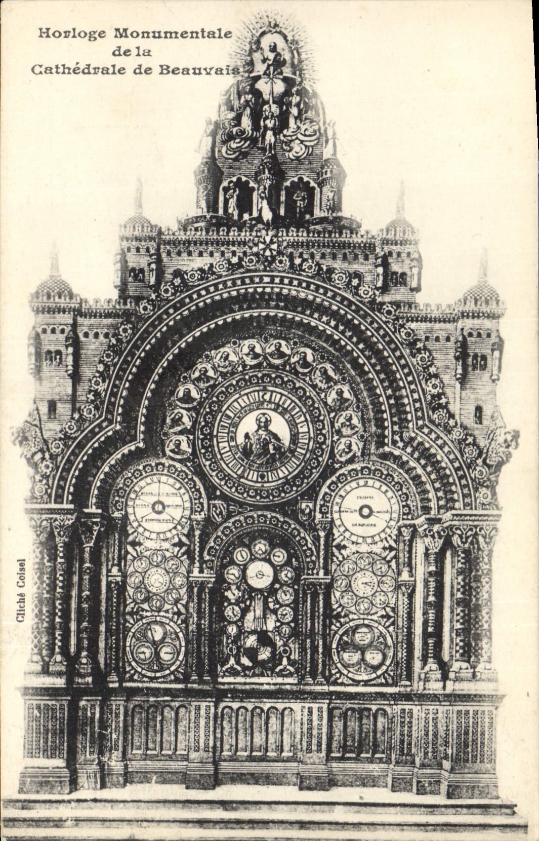 CPA Horloge Monumentale de la Cathedrale de Beauvais 