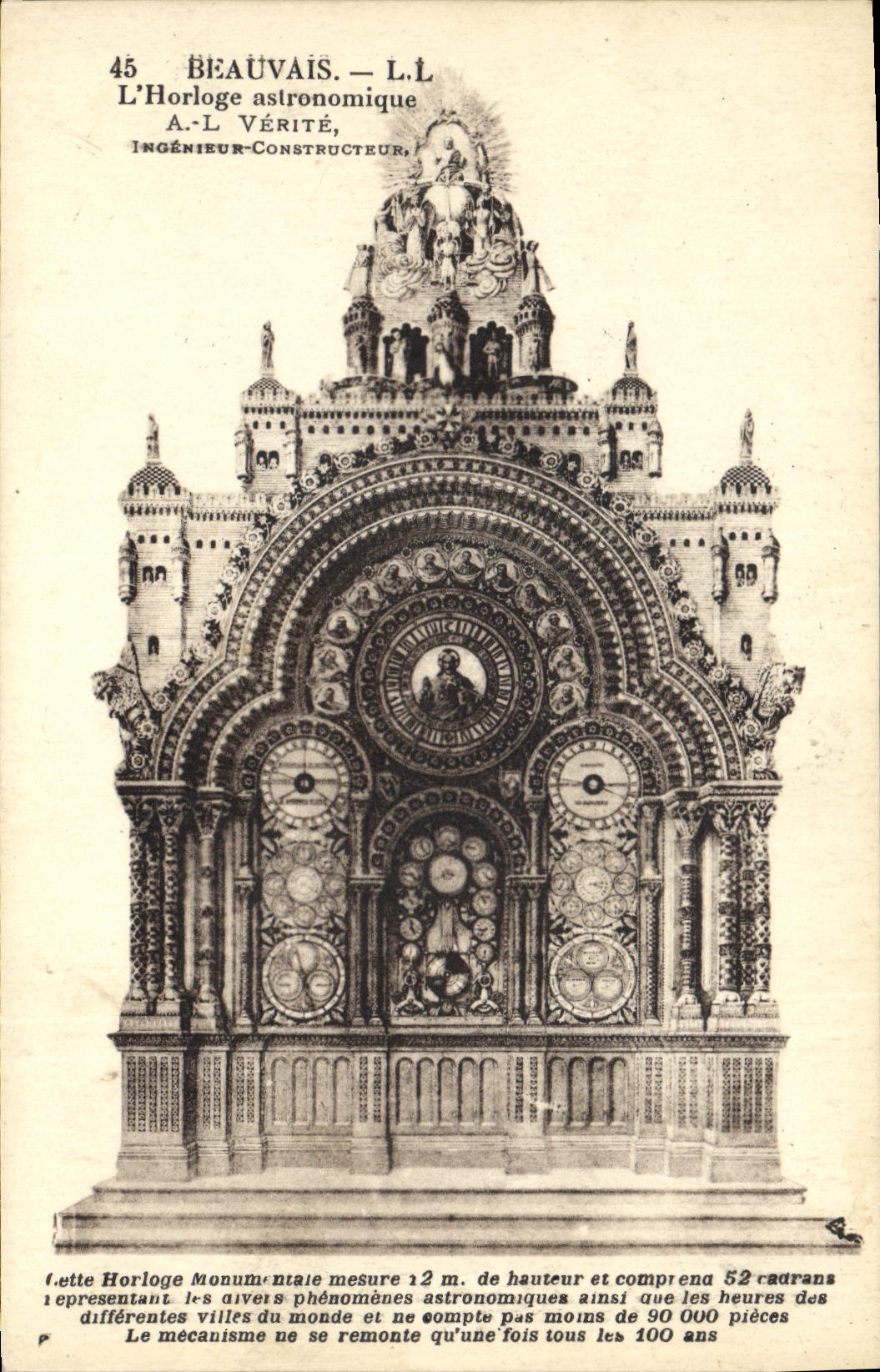 CPA Beauvais L'Horloge astronomique A L Verite 