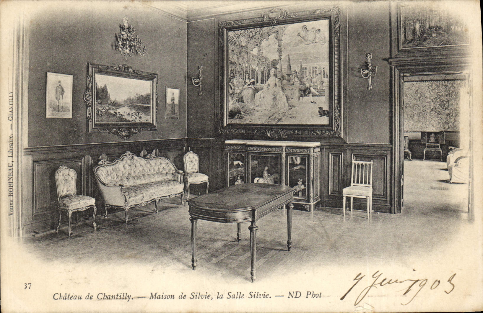 CPA Chateau de Chantilly Maison de Silvie la Salle Silvie