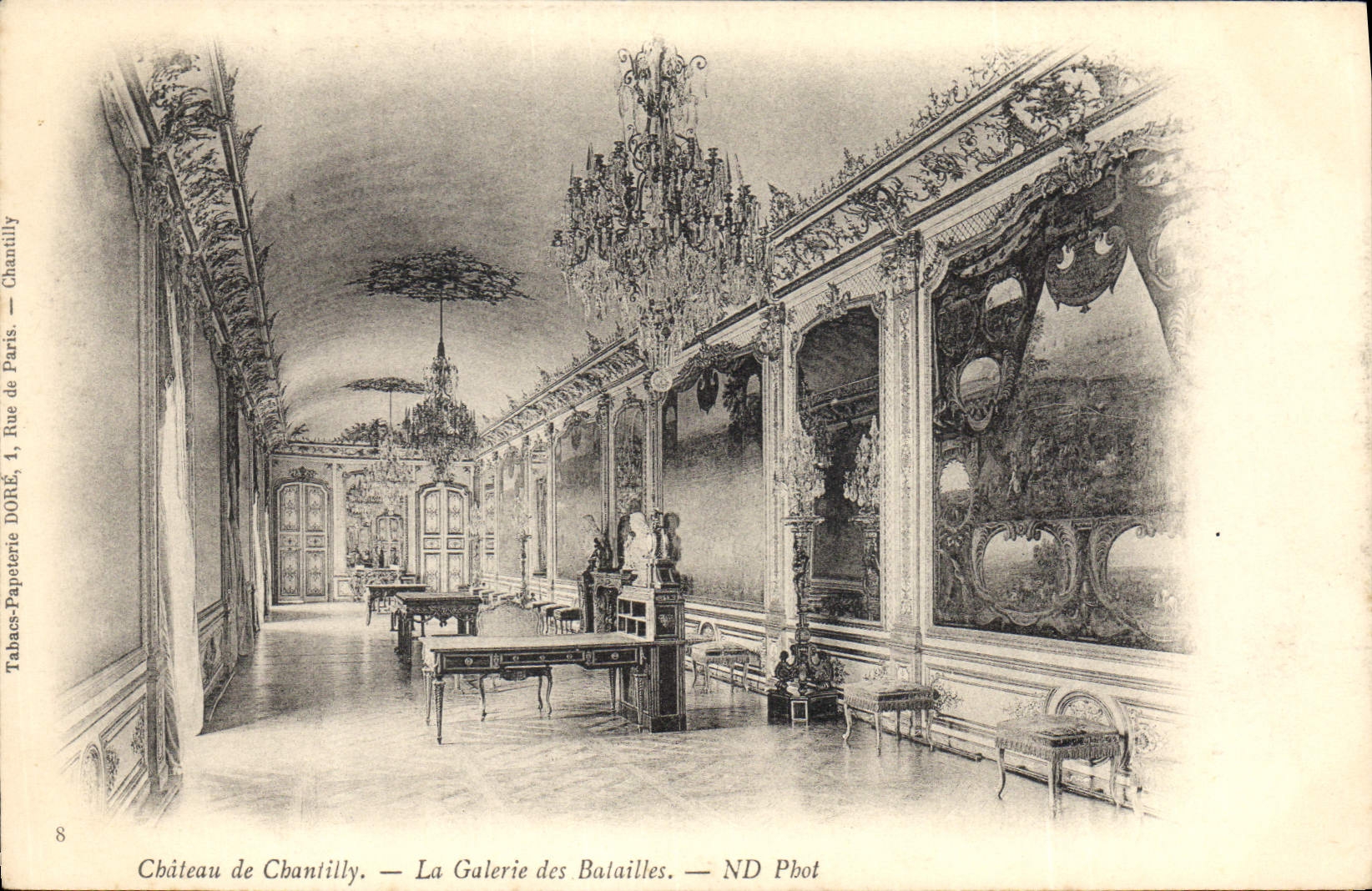 CPA Chateau de Chantilly la Galerie des batailles