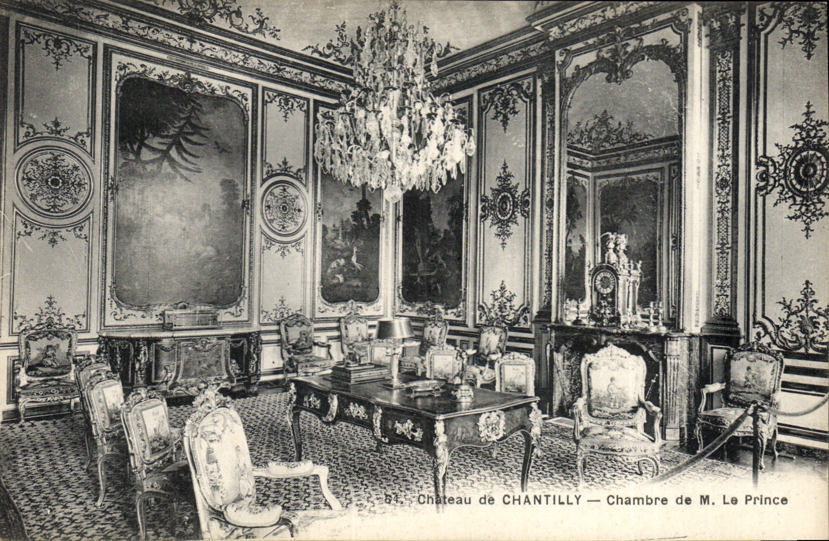 CPA Chateau de Chantilly Chambre de M Le Prince 